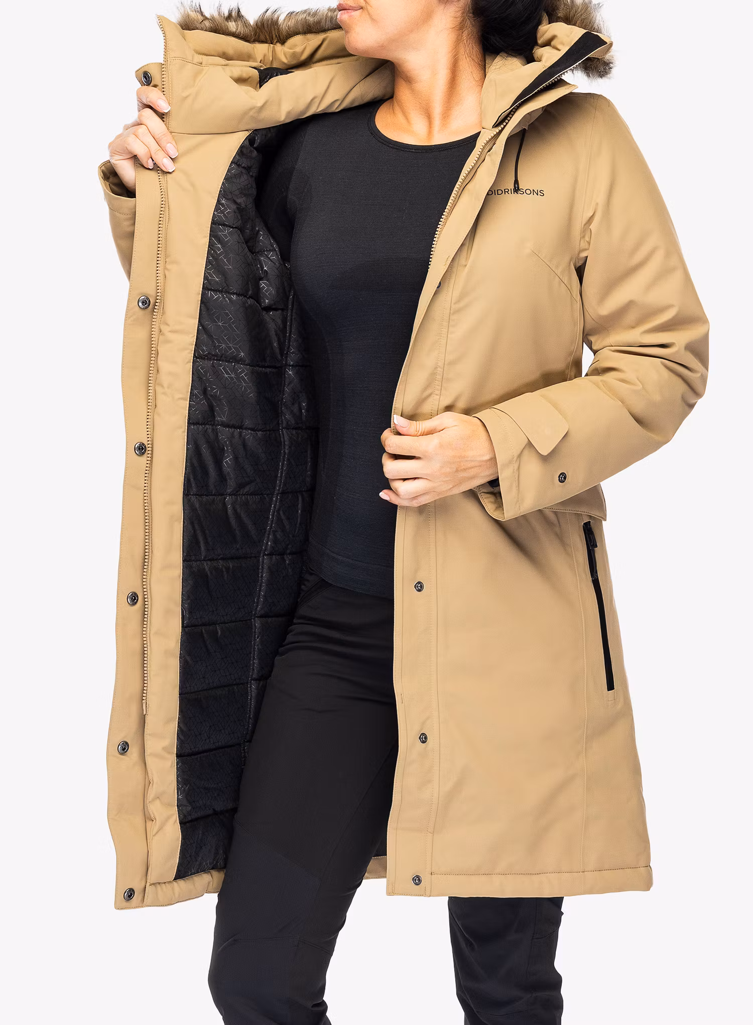 Zateplená bunda dámská Didriksons Erika Parka 3 - wood