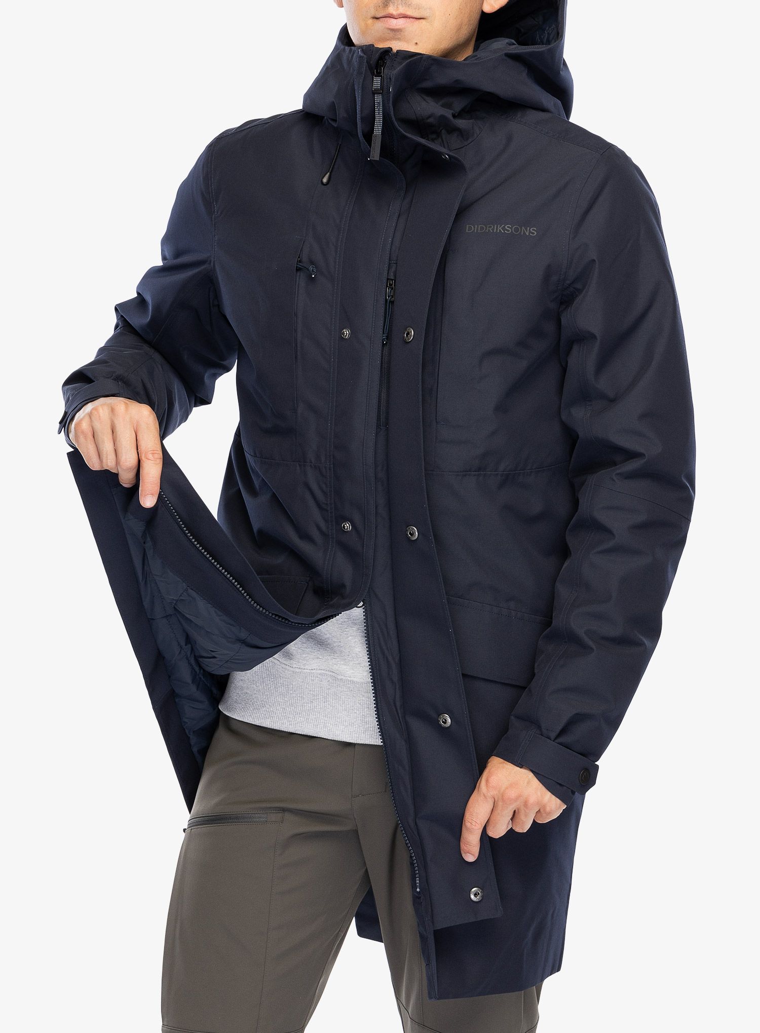 Kabát Didriksons Falke Parka - dark night blue