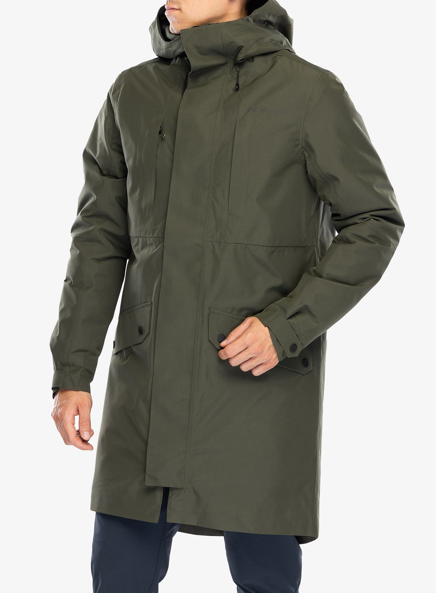 Kabát Didriksons Falke Parka - deep green