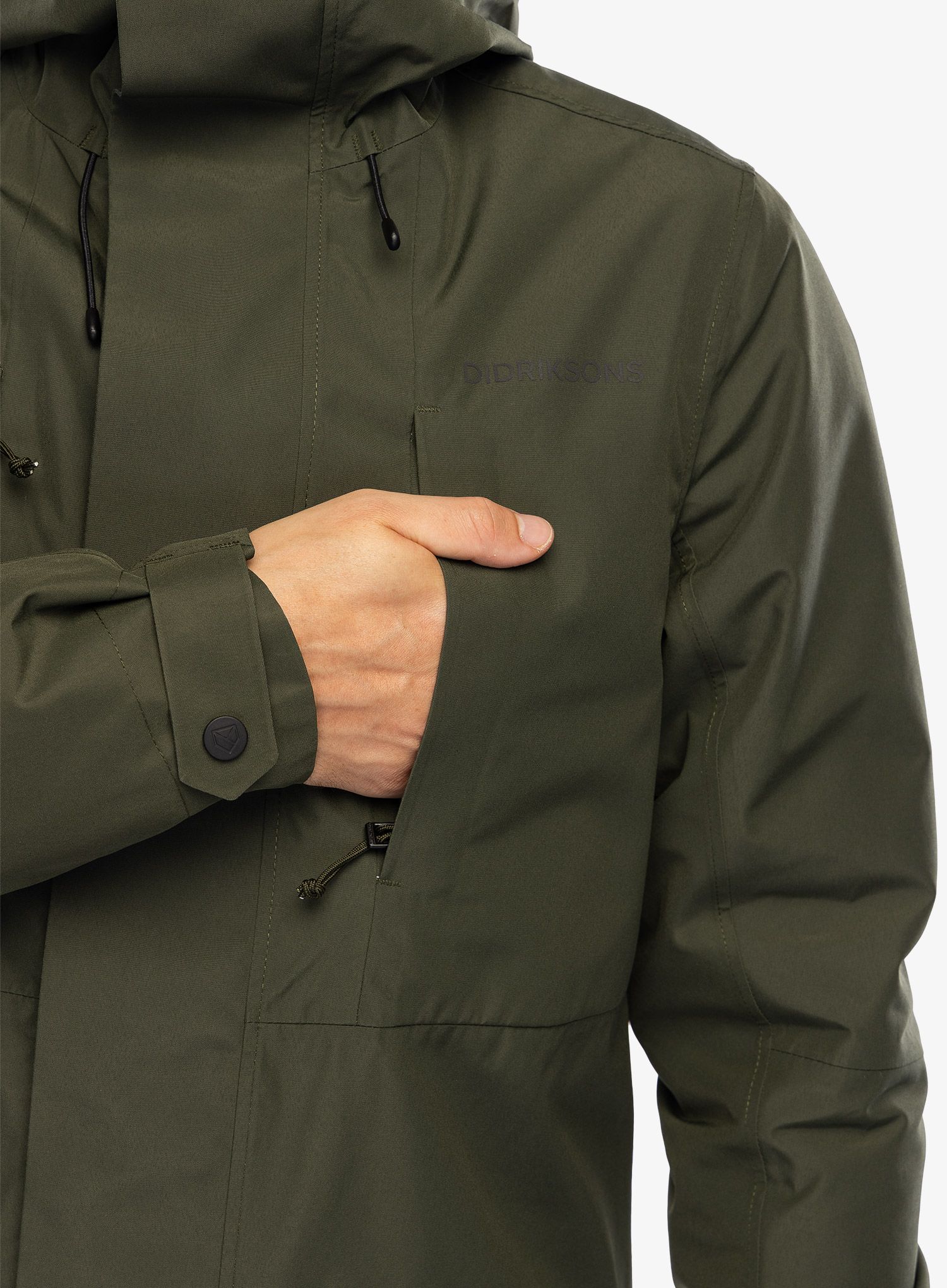 Kabát Didriksons Falke Parka - deep green