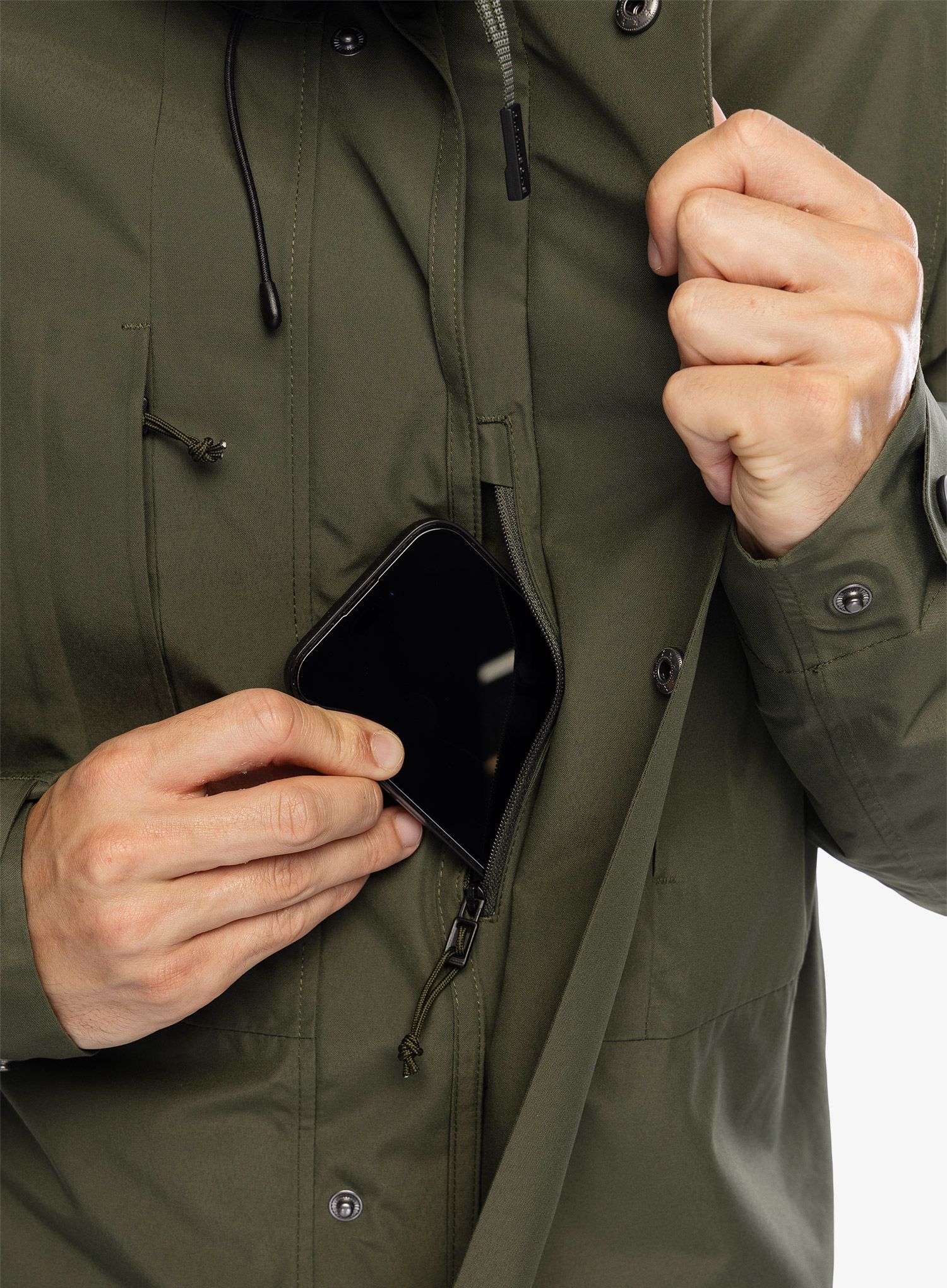 Kabát Didriksons Falke Parka - deep green