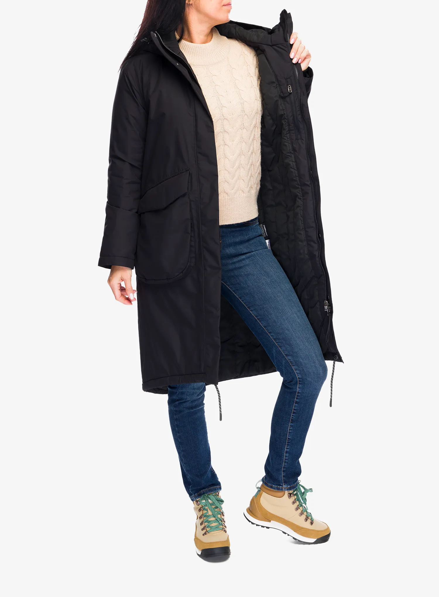 Dámský kabát Didriksons Fara Parka - black