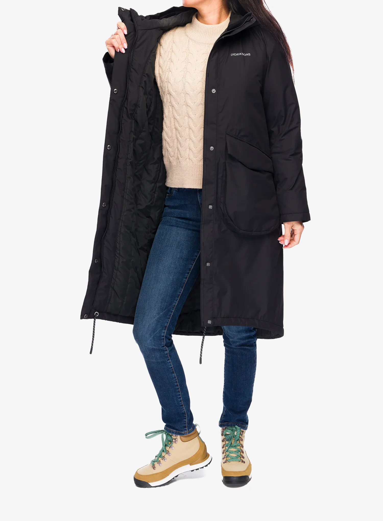 Dámský kabát Didriksons Fara Parka - black