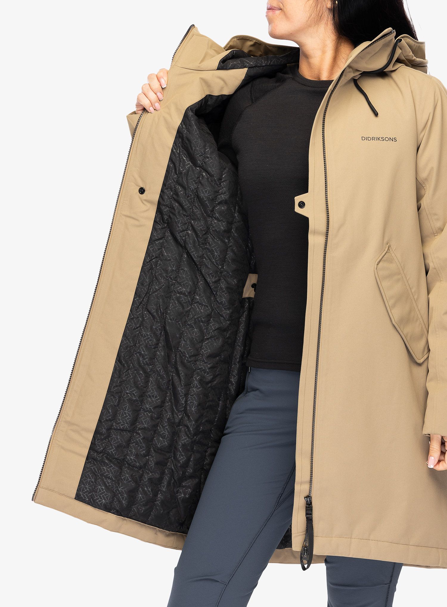 Dámský kabát Didriksons Fia Parka - wood