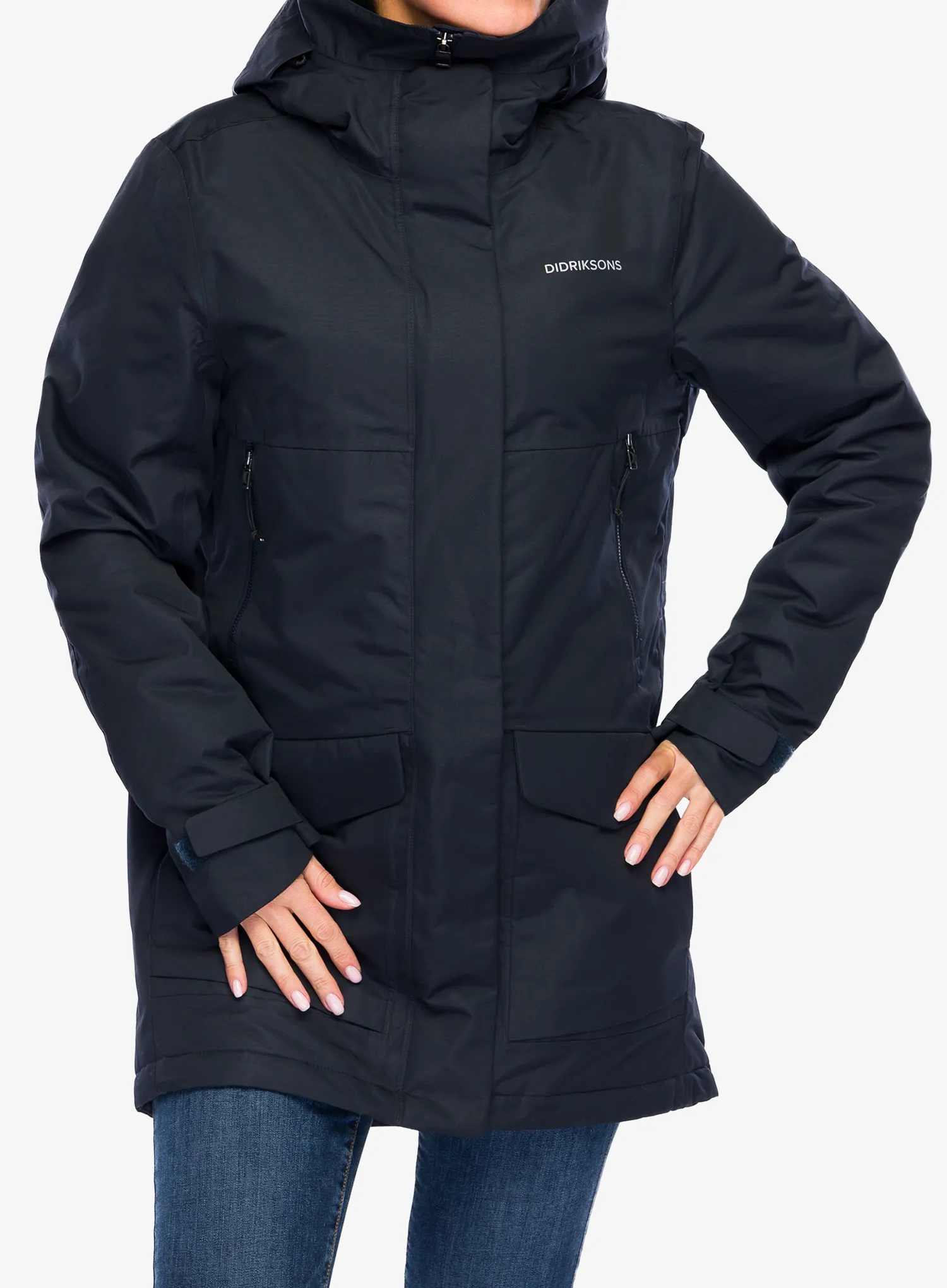 Zateplená bunda dámská Didriksons Frida Parka 7 - dark night blue