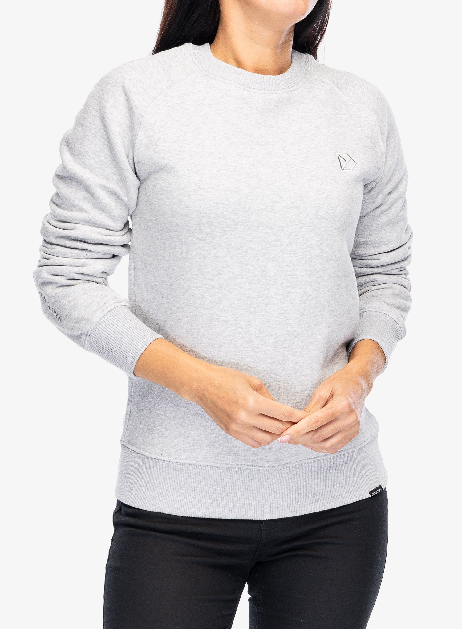 Dámská mikina Didriksons Fyn Sweater - aluminum melange