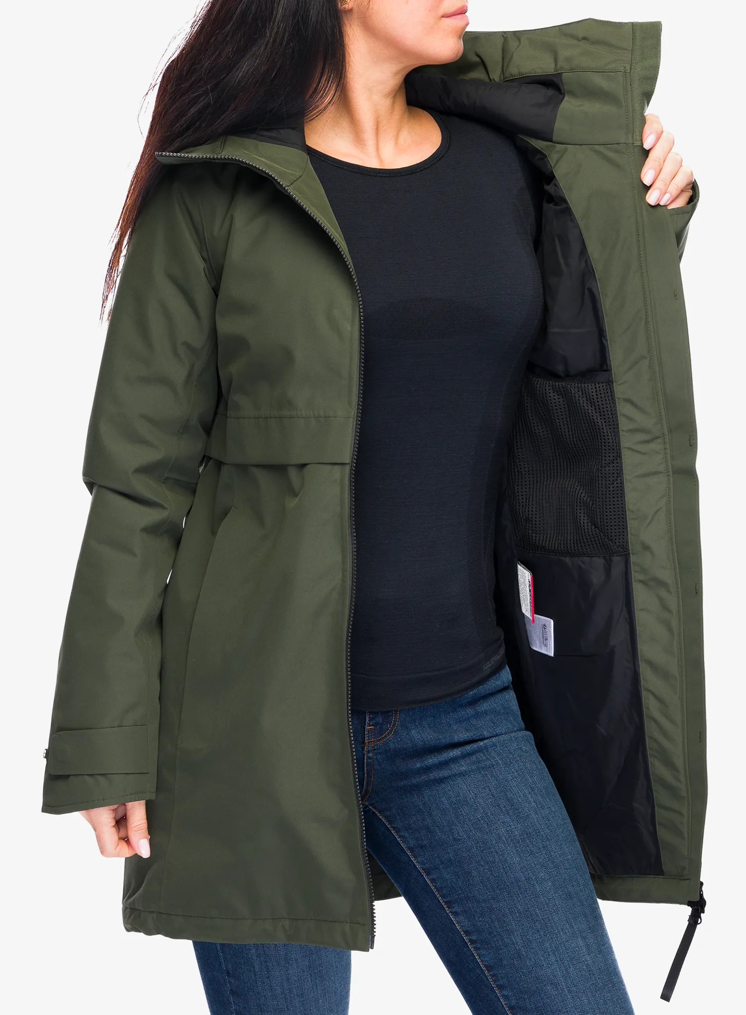 Dámský kabát Didriksons Helle Parka 5 - deep green
