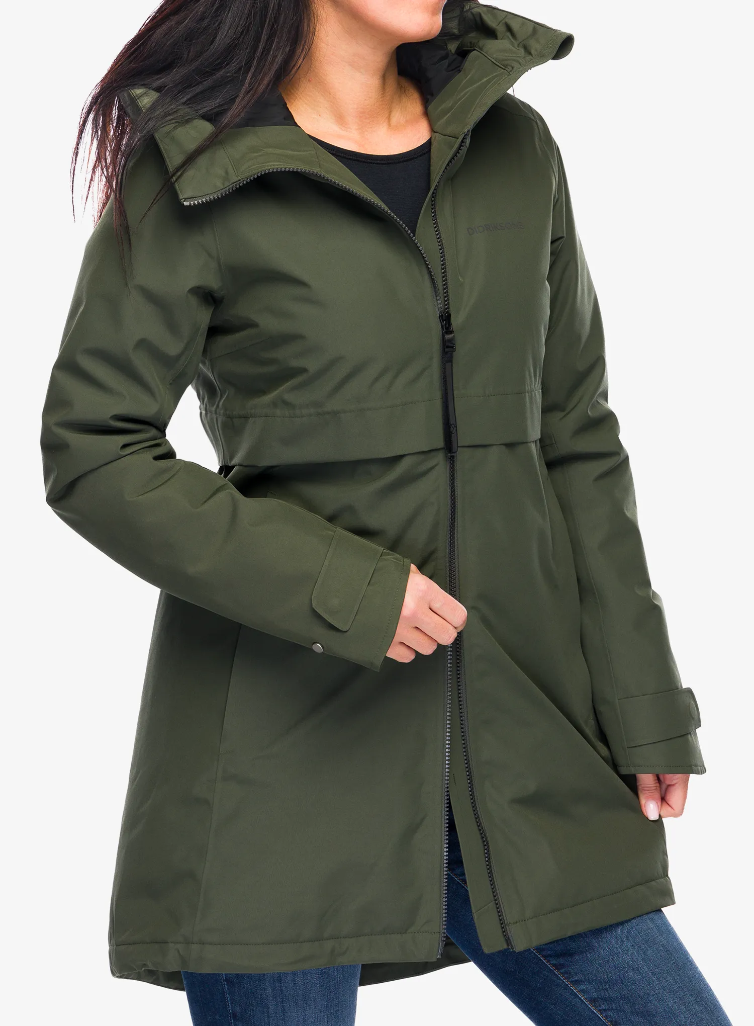 Dámský kabát Didriksons Helle Parka 5 - deep green