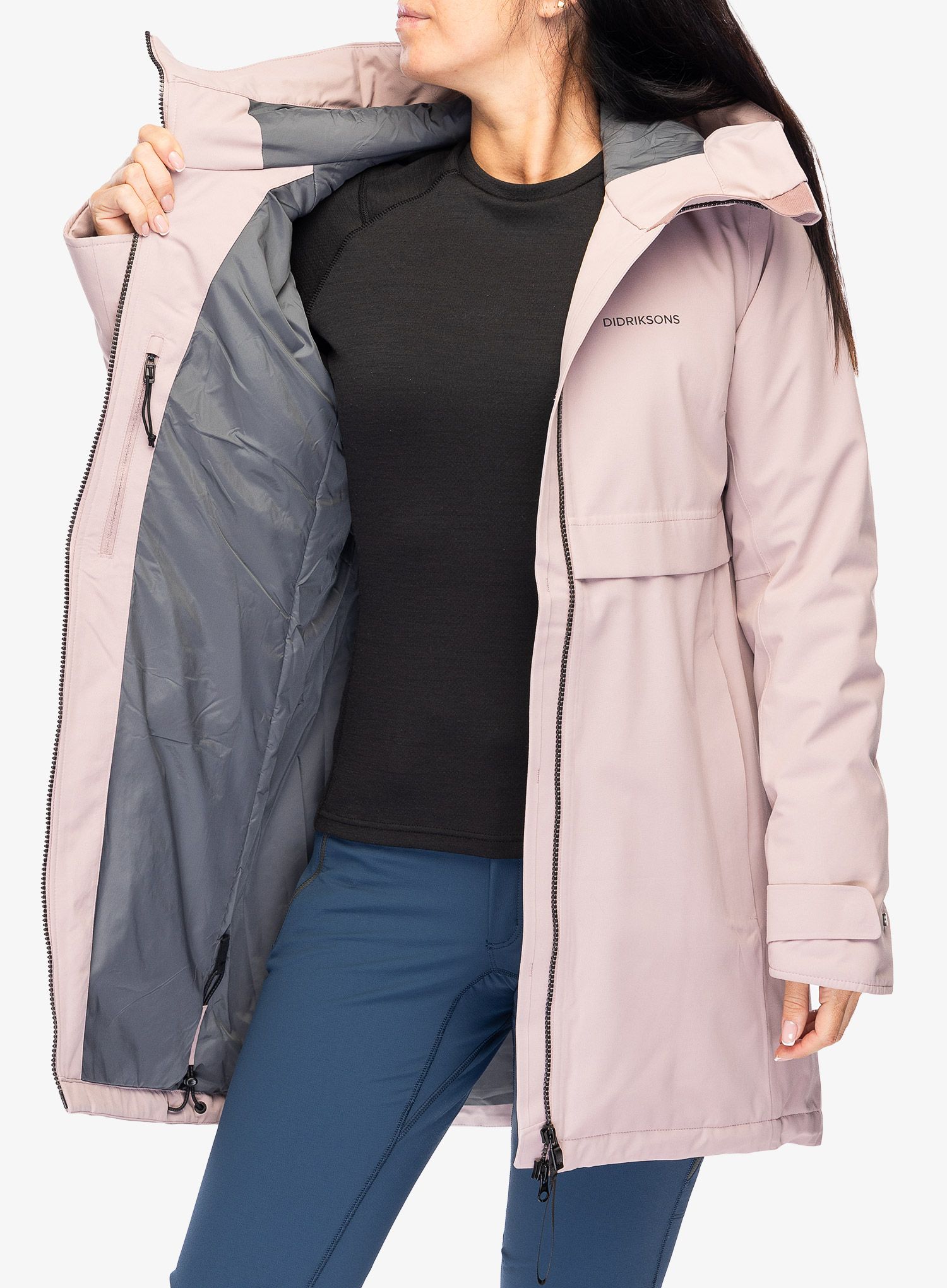 Dámský kabát Didriksons Helle Parka 5 - oyster lilac