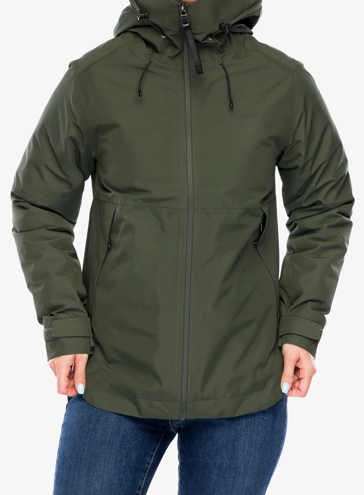 Zateplená bunda dámská Didriksons Jennie Jacket 2 - deep green