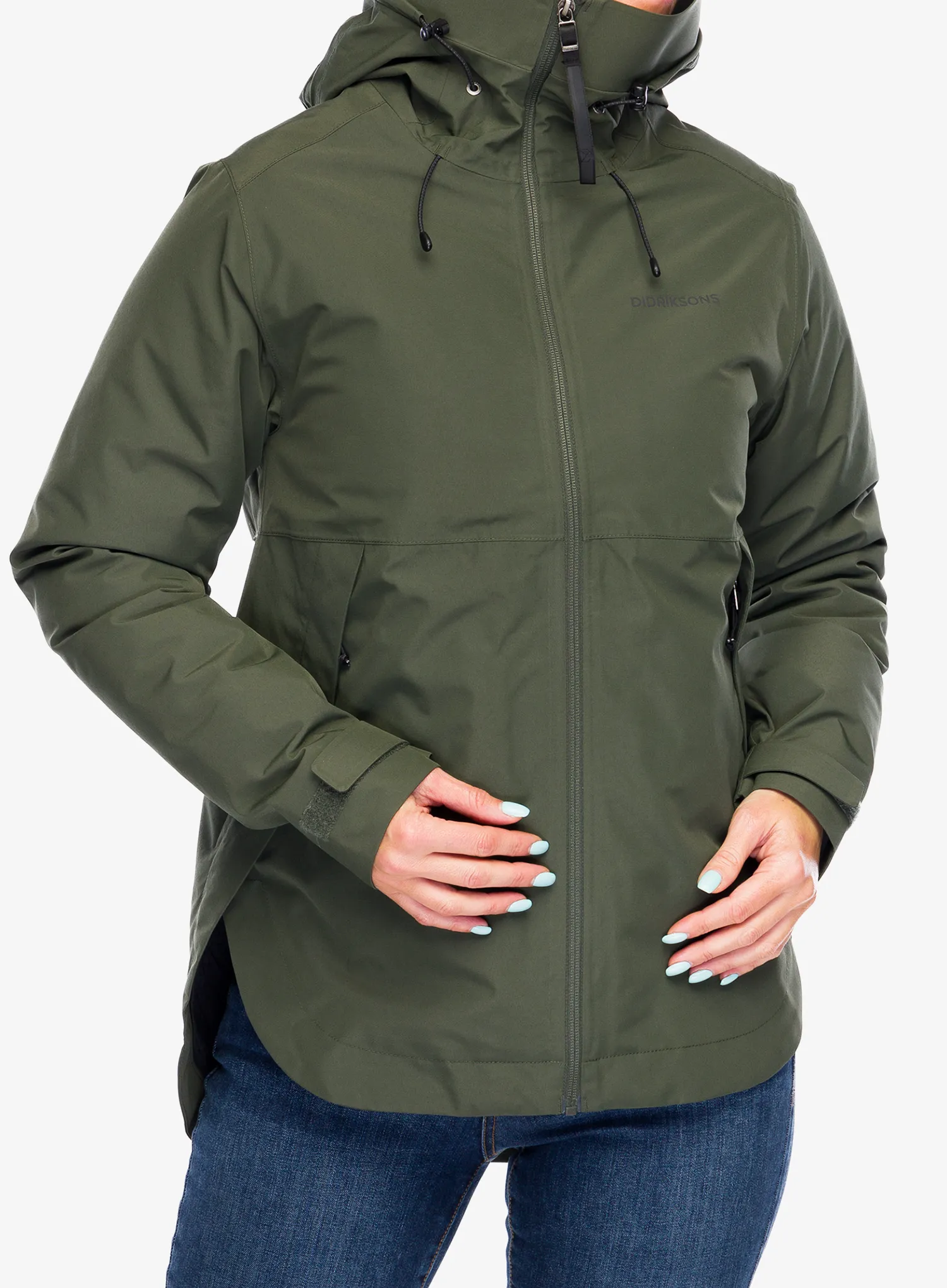 Zateplená bunda dámská Didriksons Jennie Jacket 2 - deep green