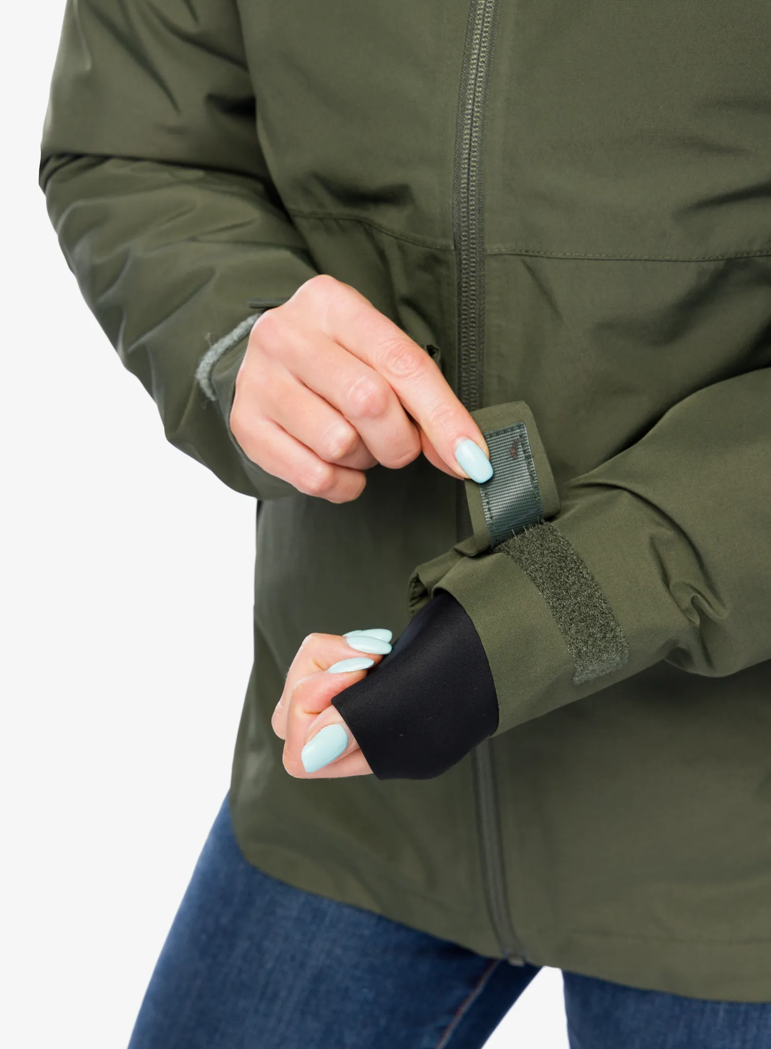 Zateplená bunda dámská Didriksons Jennie Jacket 2 - deep green