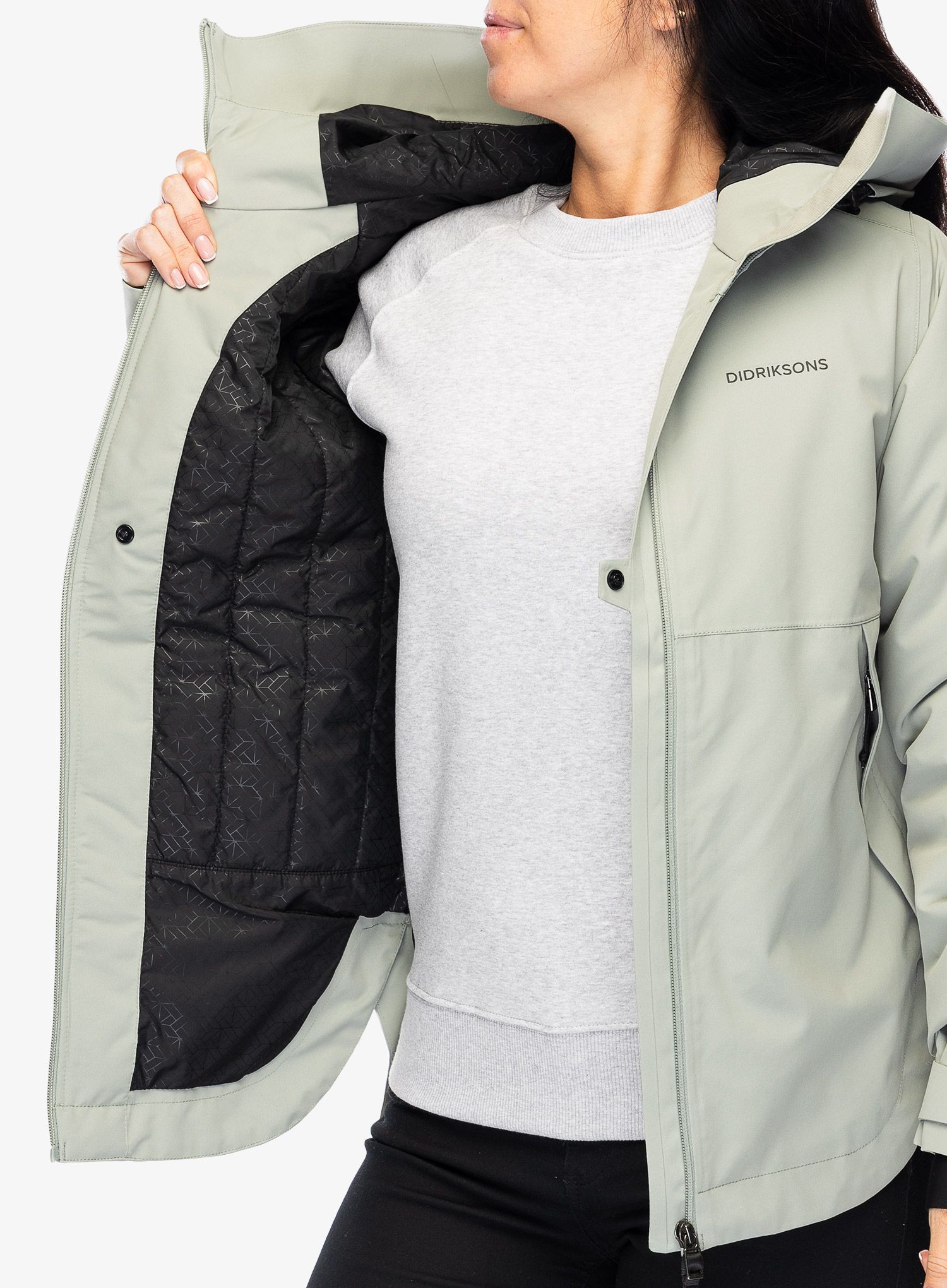 Zateplená bunda dámská Didriksons Jennie Jacket 2 - wilted leaf