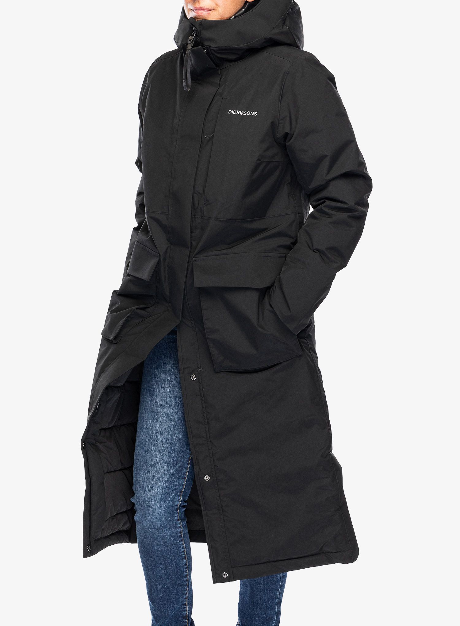 Dámský kabát Didriksons Leya Parka Long 3 - black