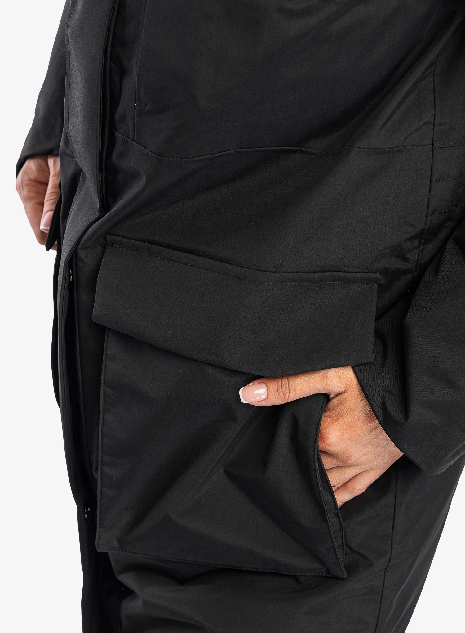 Dámský kabát Didriksons Leya Parka Long 3 - black