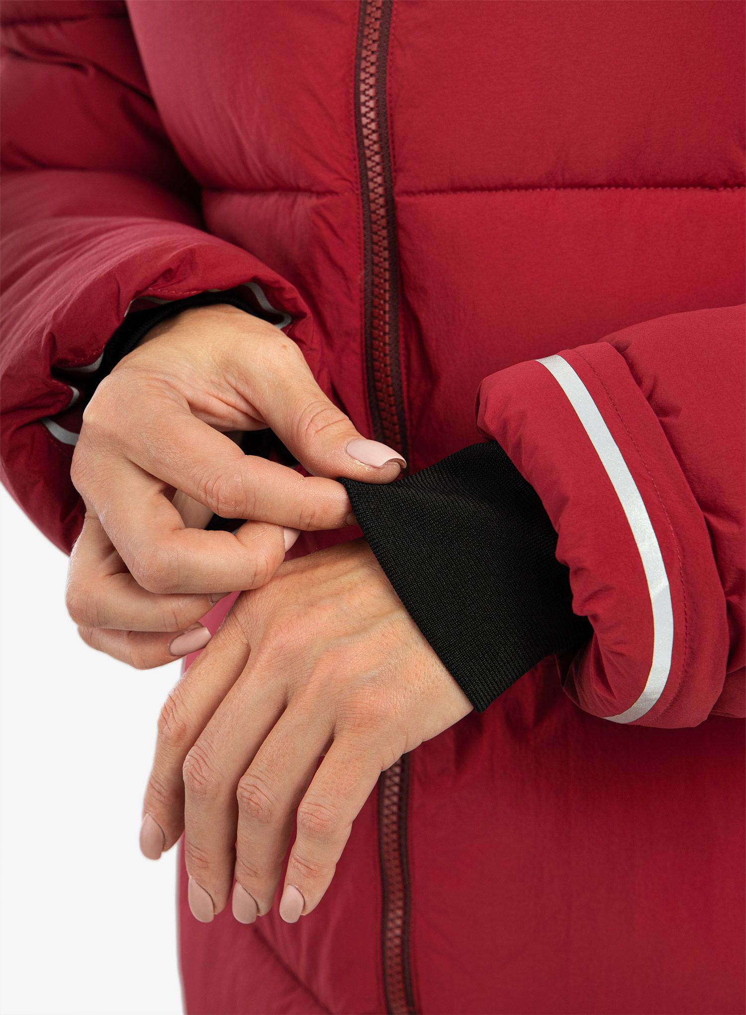 Dámský kabát Didriksons Nomi Parka 2 - ruby red