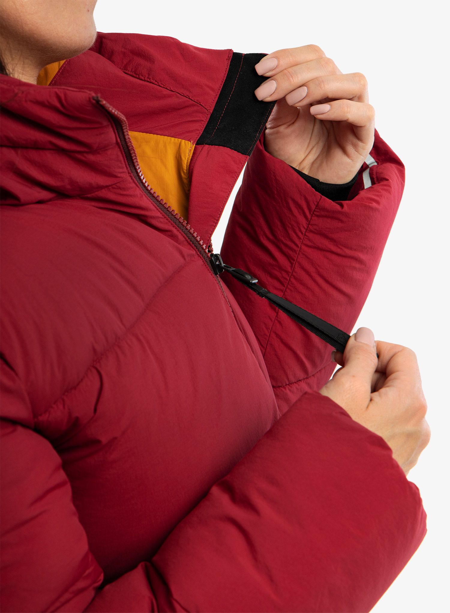 Dámský kabát Didriksons Nomi Parka 2 - ruby red