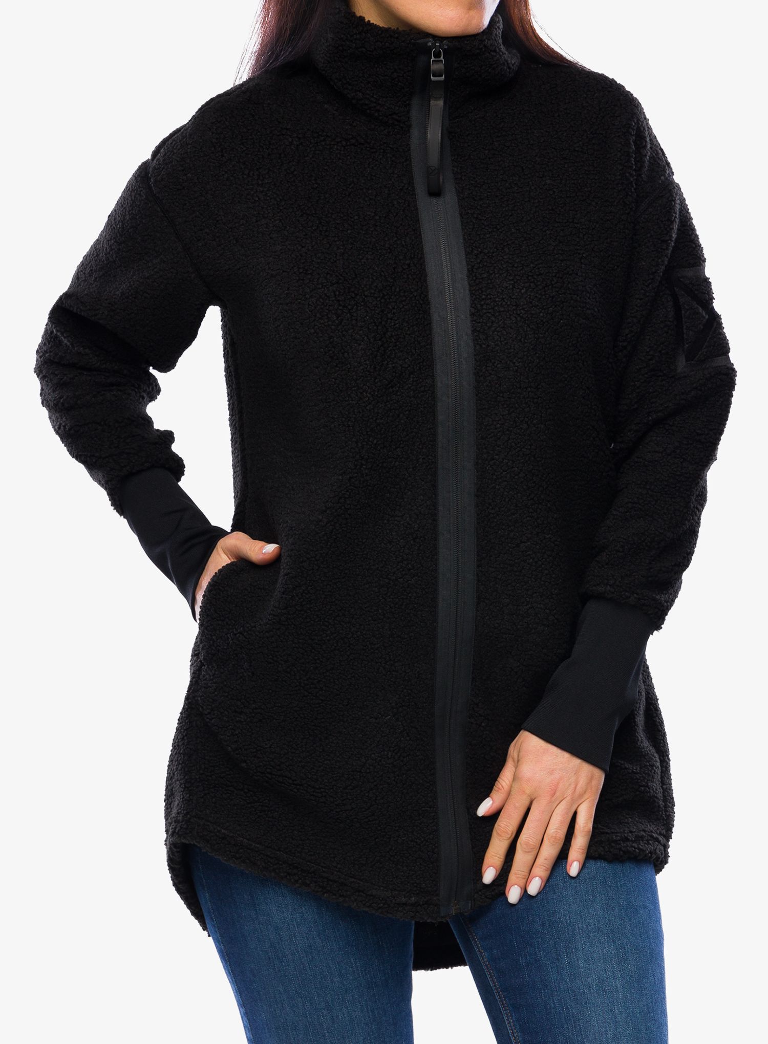 Fleecová mikina dámská Didriksons Sally Full Zip 2 - black