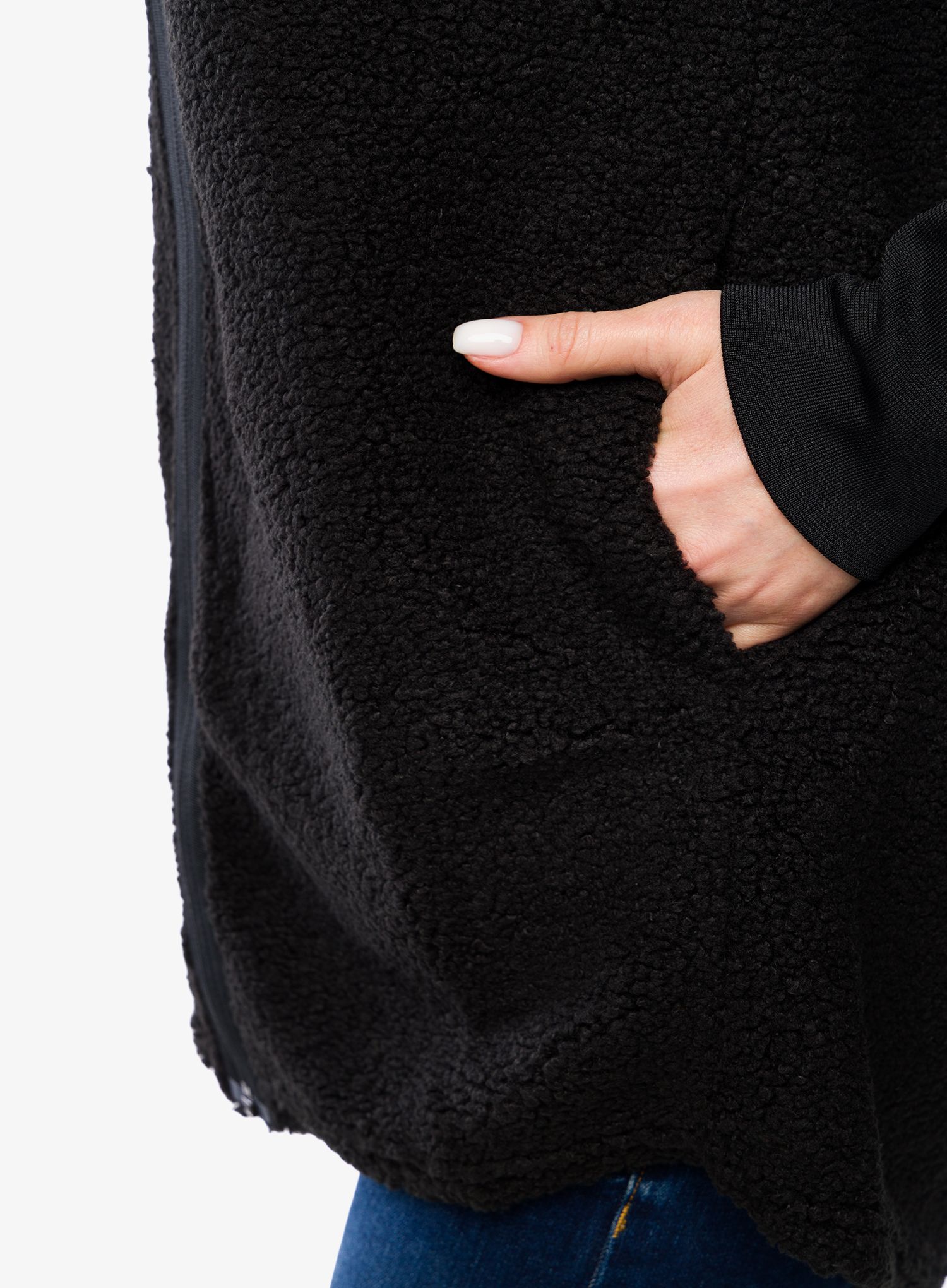 Fleecová mikina dámská Didriksons Sally Full Zip 2 - black