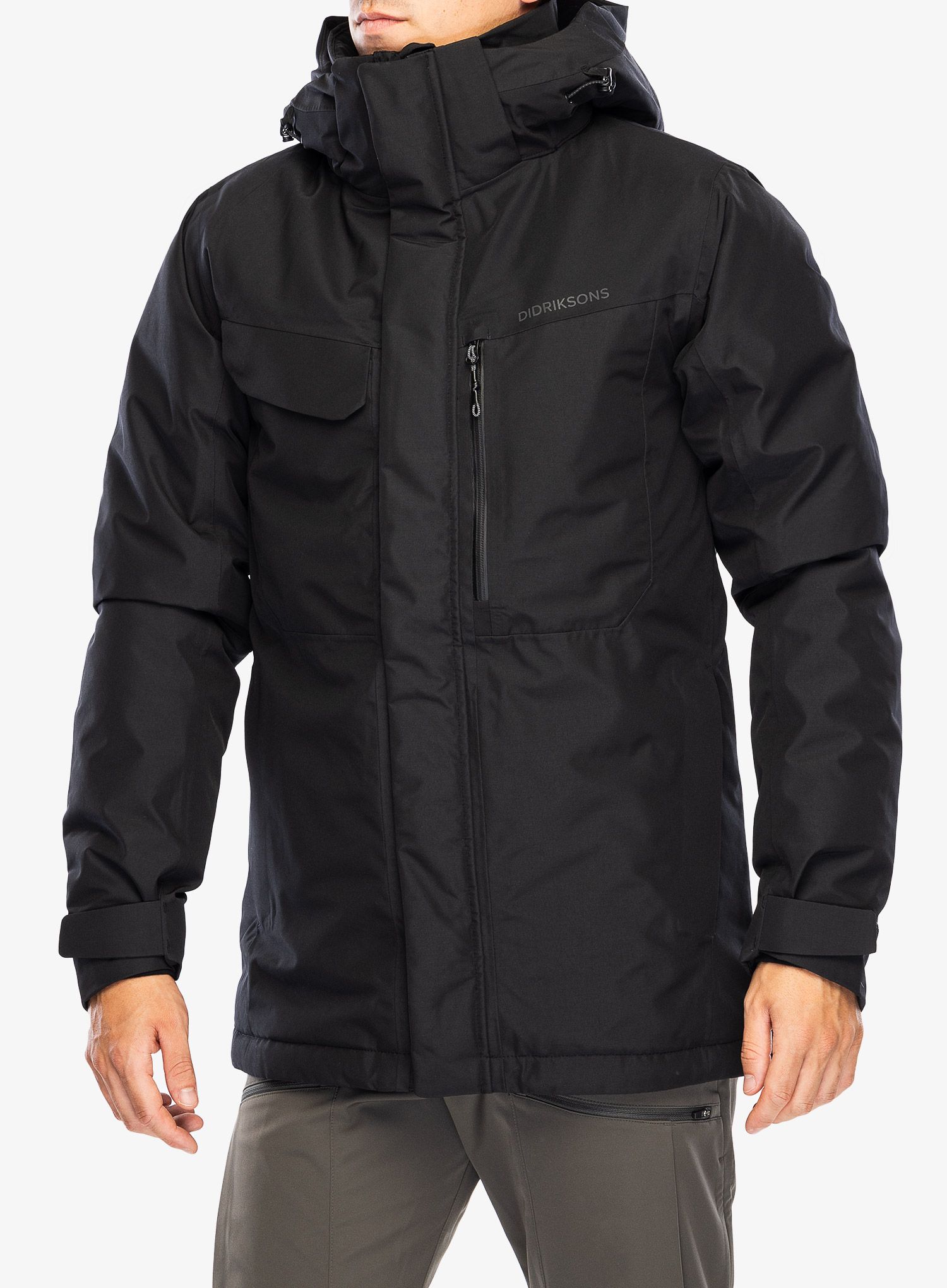 Zateplená bunda Didriksons Stefan Jacket - black