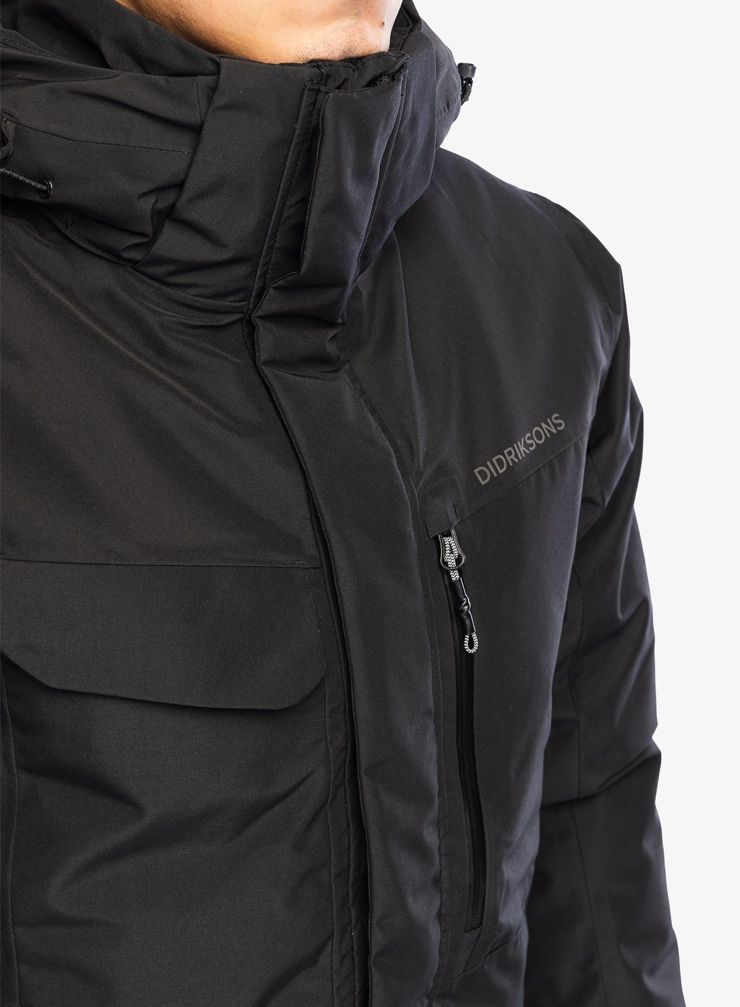 Zateplená bunda Didriksons Stefan Jacket - black