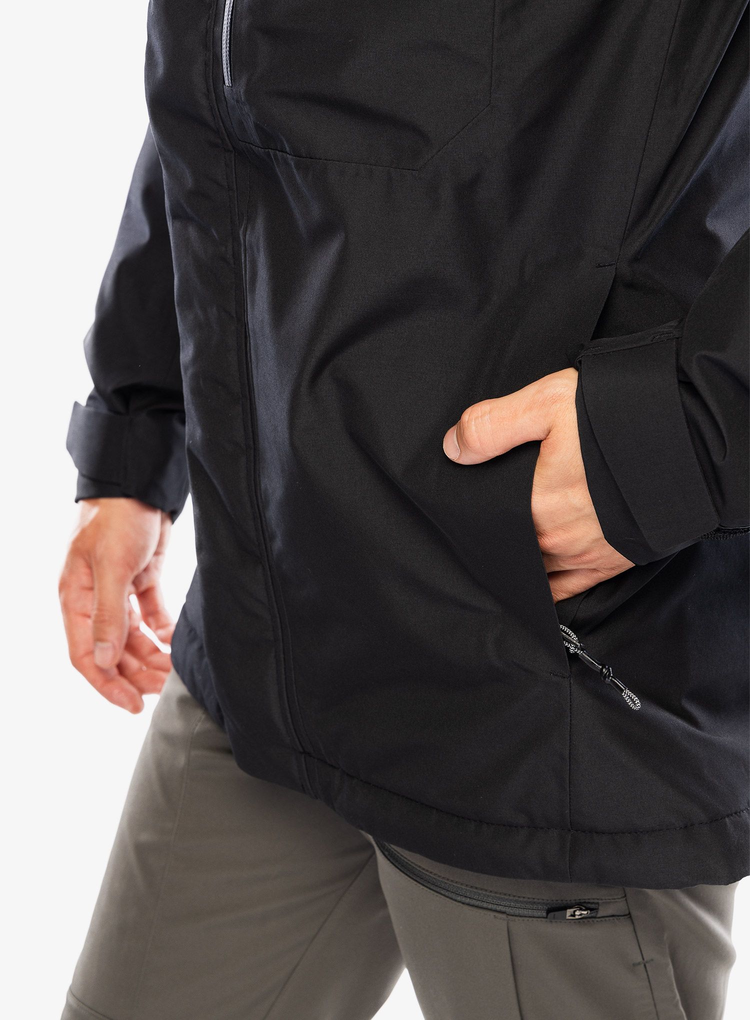 Zateplená bunda Didriksons Stefan Jacket - black