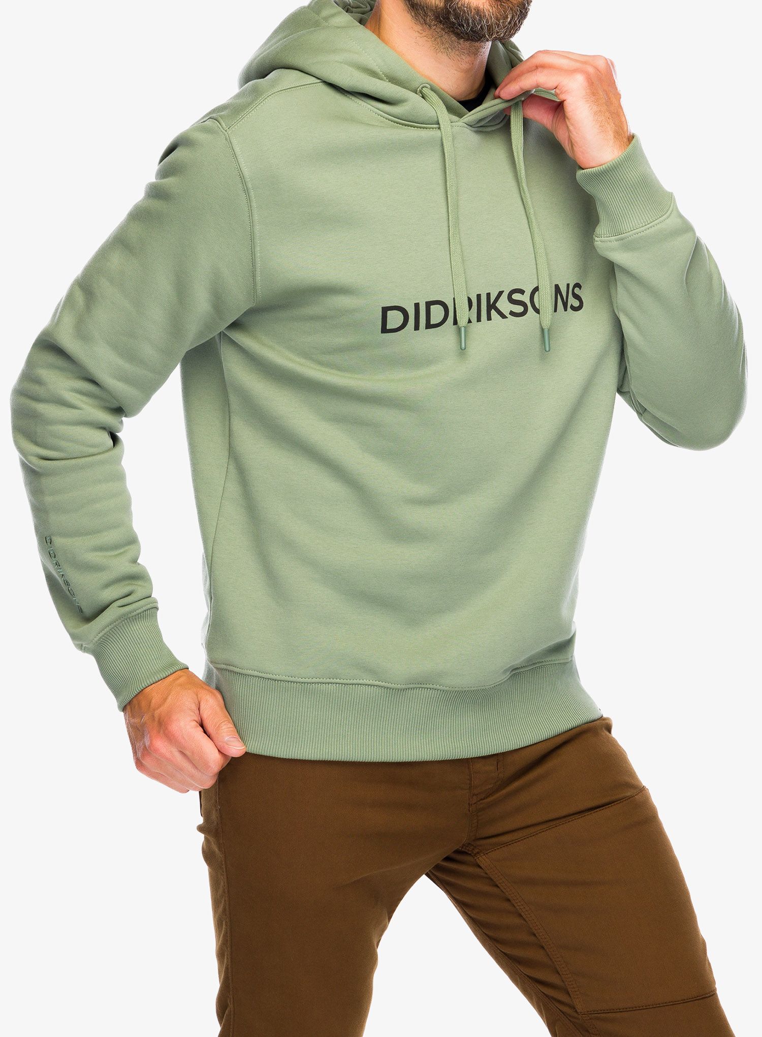 Mikina s kapucí Didriksons Ven Hoodie Didriksons - light moss
