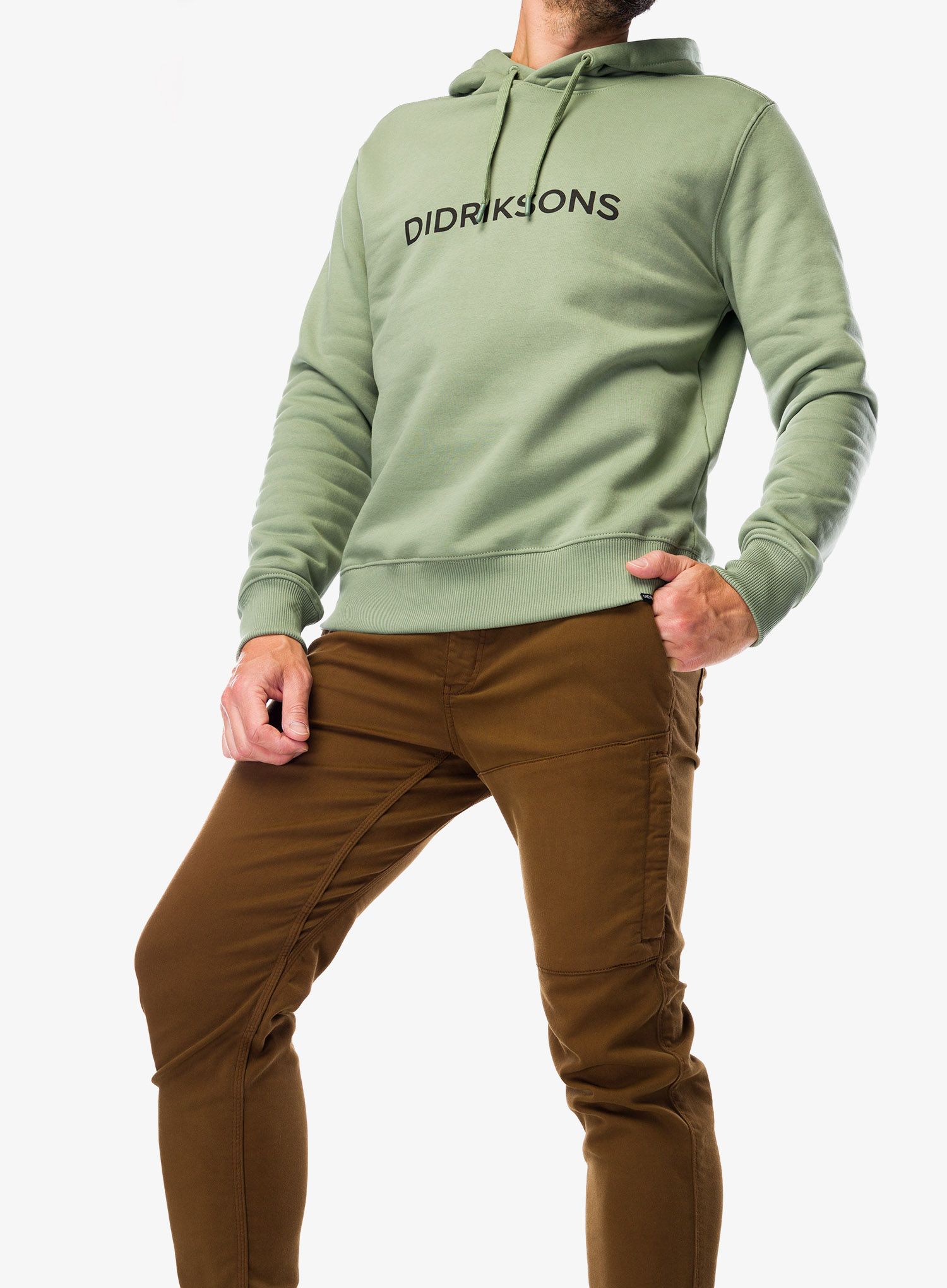 Mikina s kapucí Didriksons Ven Hoodie Didriksons - light moss