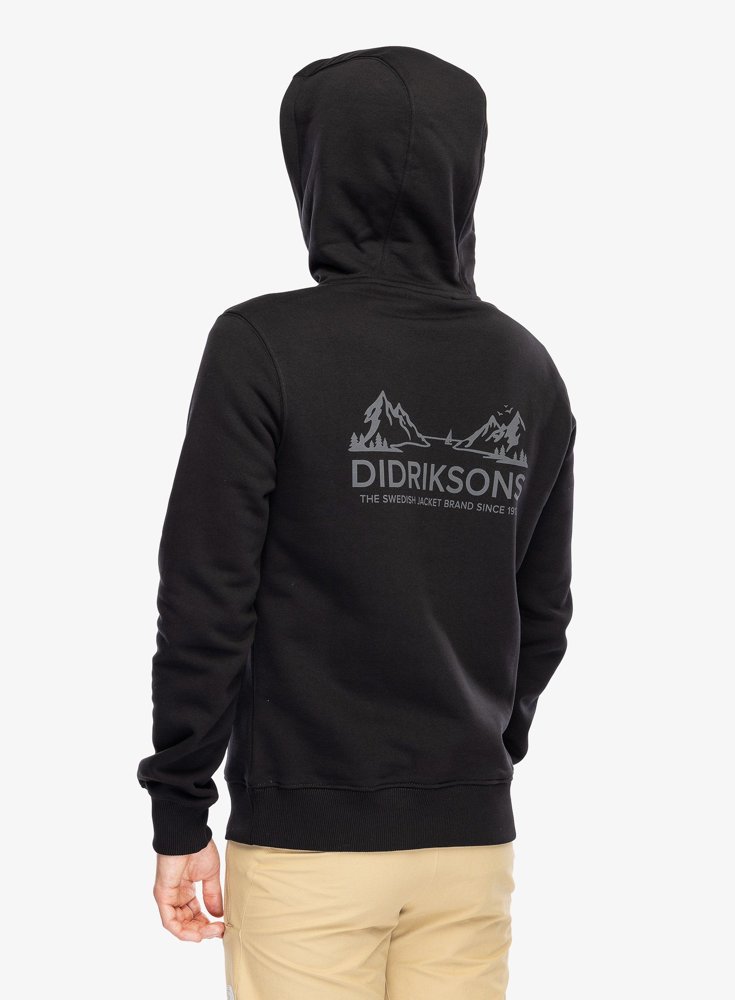 Mikina s kapucí Didriksons Ven Hoodie Lands - black