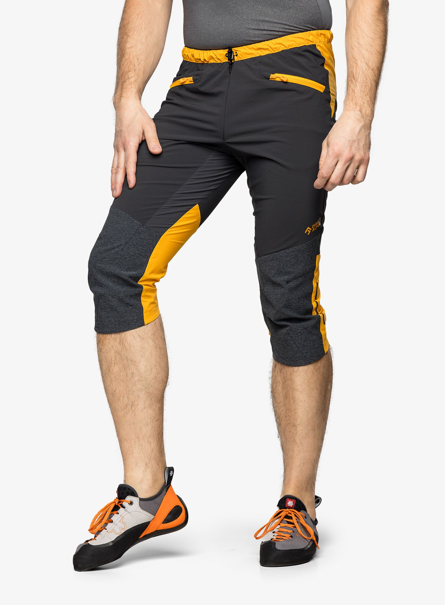 Tříčtvrteční kalhoty Direct Alpine Ascent Light 3/4 - anthracite/mango
