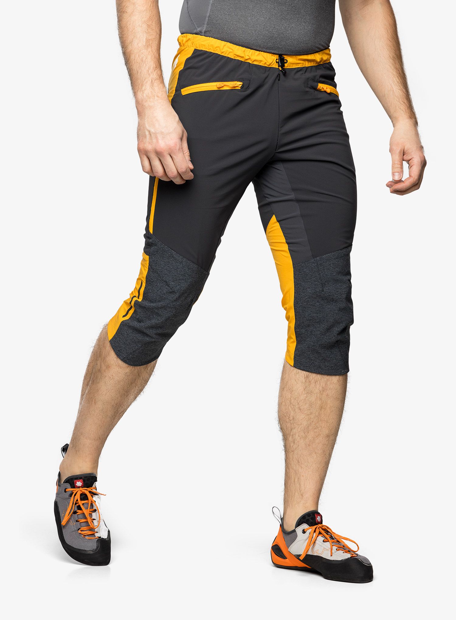 Tříčtvrteční kalhoty Direct Alpine Ascent Light 3/4 - anthracite/mango