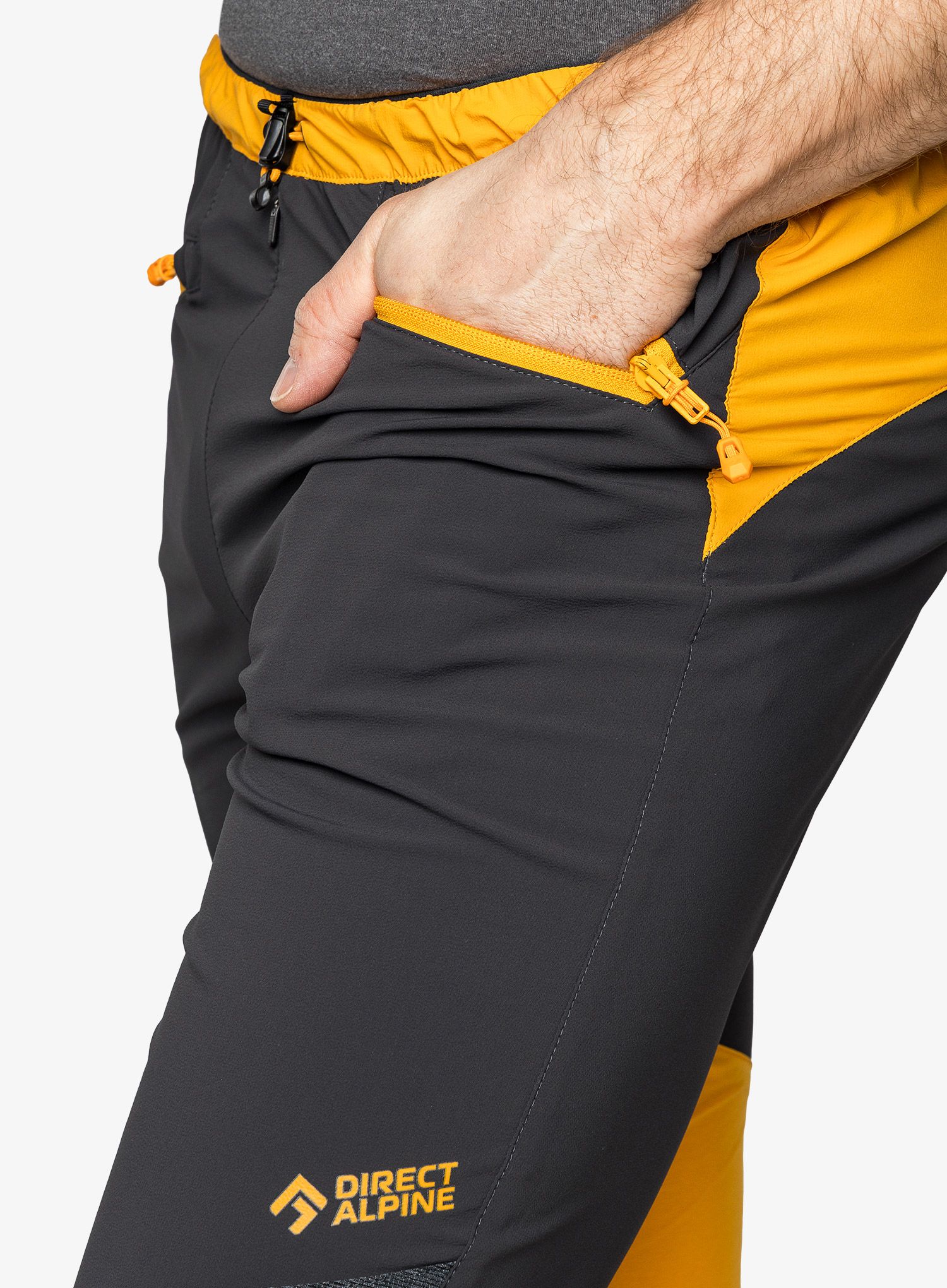 Tříčtvrteční kalhoty Direct Alpine Ascent Light 3/4 - anthracite/mango