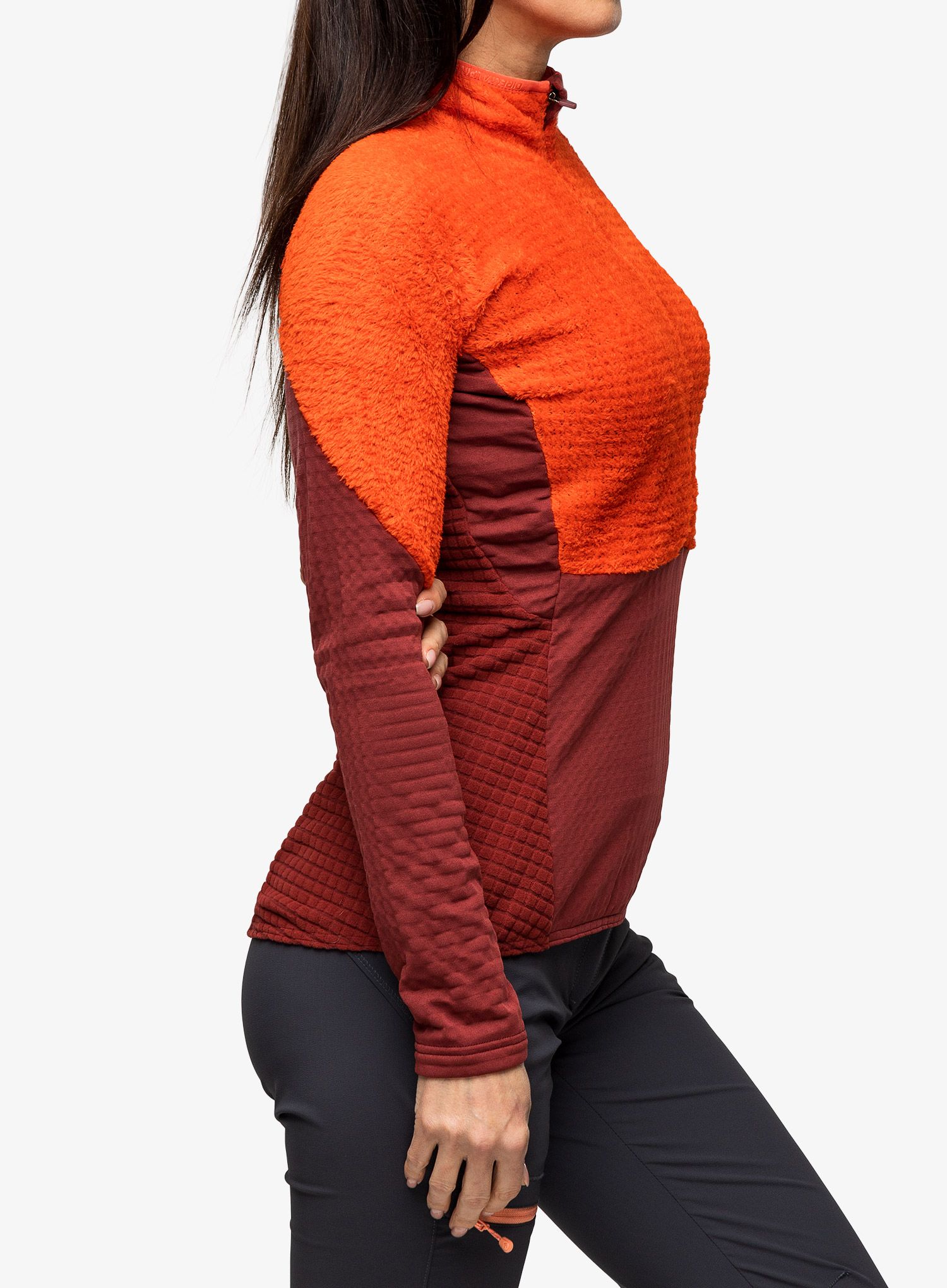 Dámská mikina se zipem Direct Alpine Aura Lady - brick/palisander