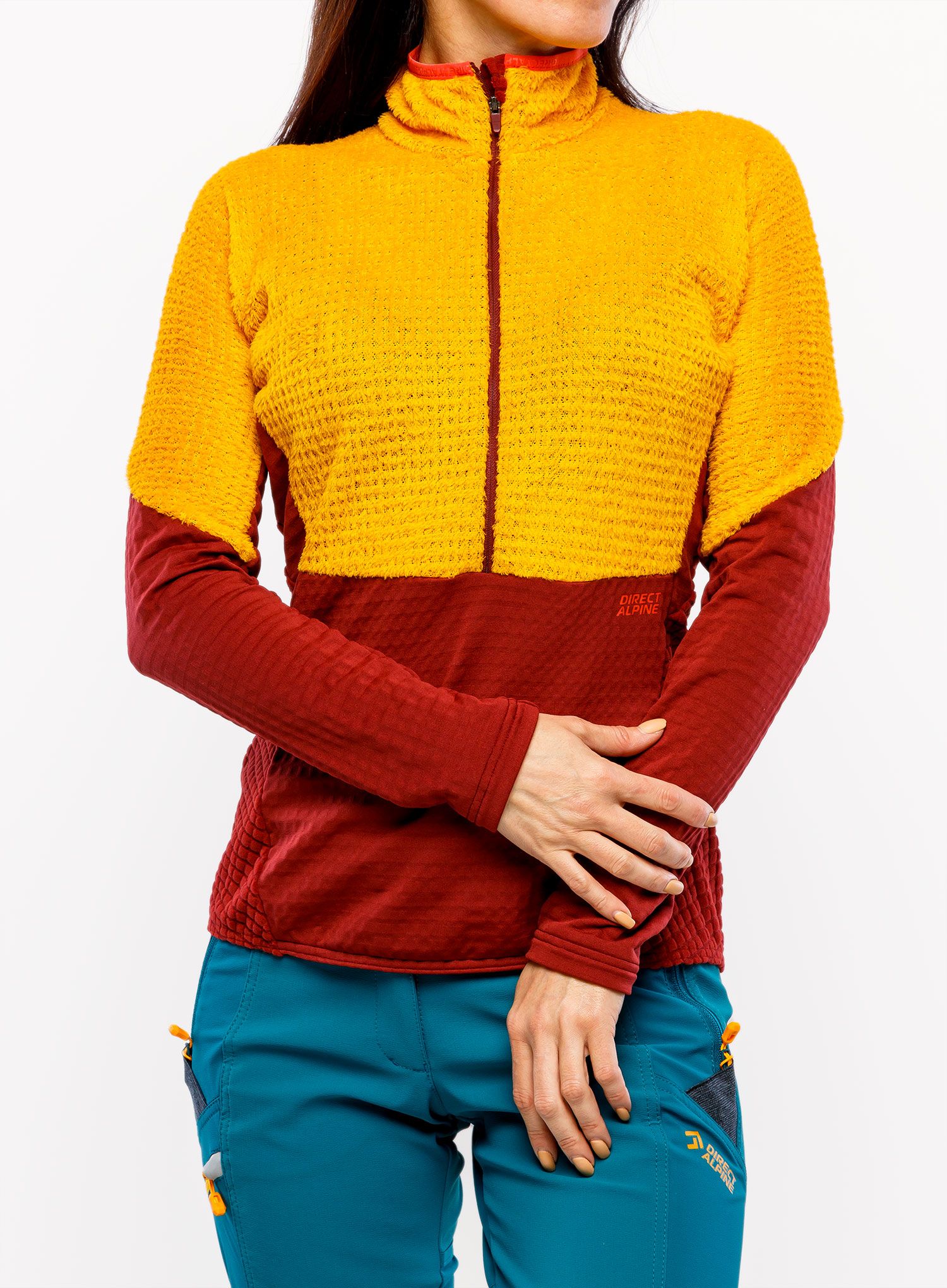 Mikina dámská bez kapuce Direct Alpine Aura Lady - mango/palisander