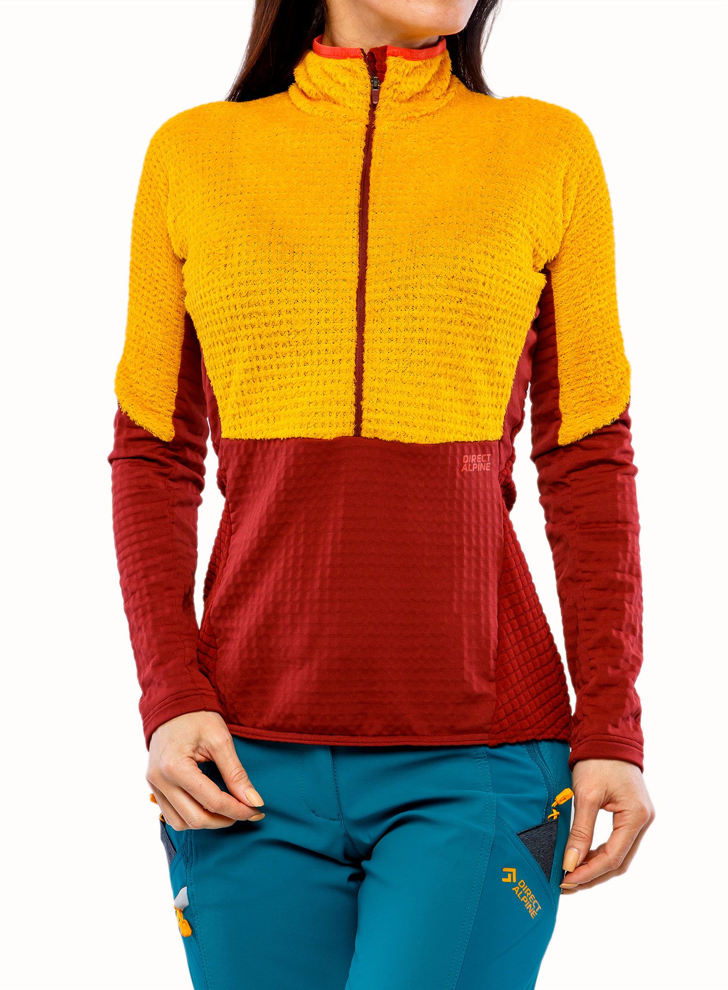 Mikina dámská bez kapuce Direct Alpine Aura Lady - mango/palisander