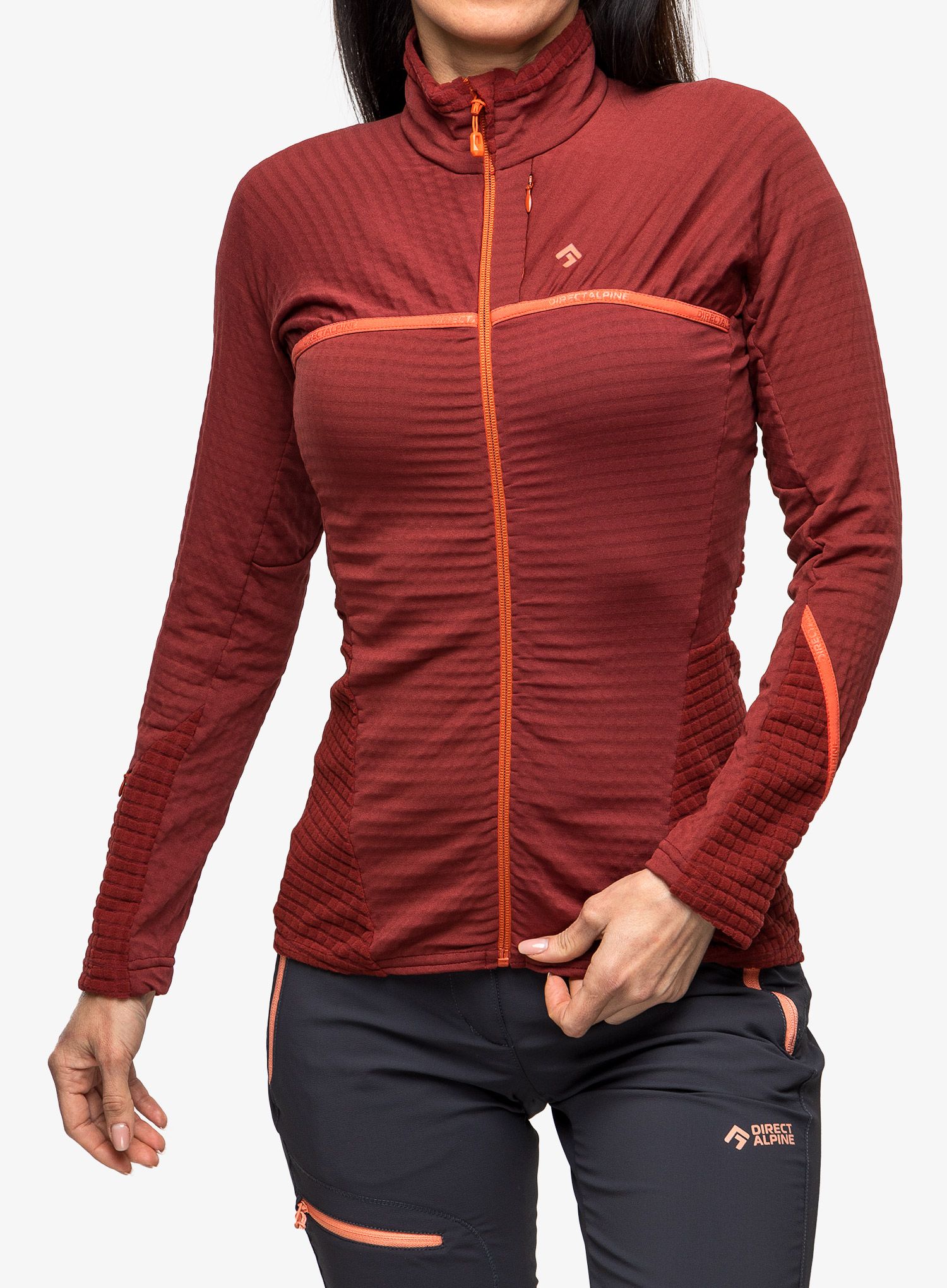 Dámská mikina na zip Direct Alpine Aura Light Lady - palisander