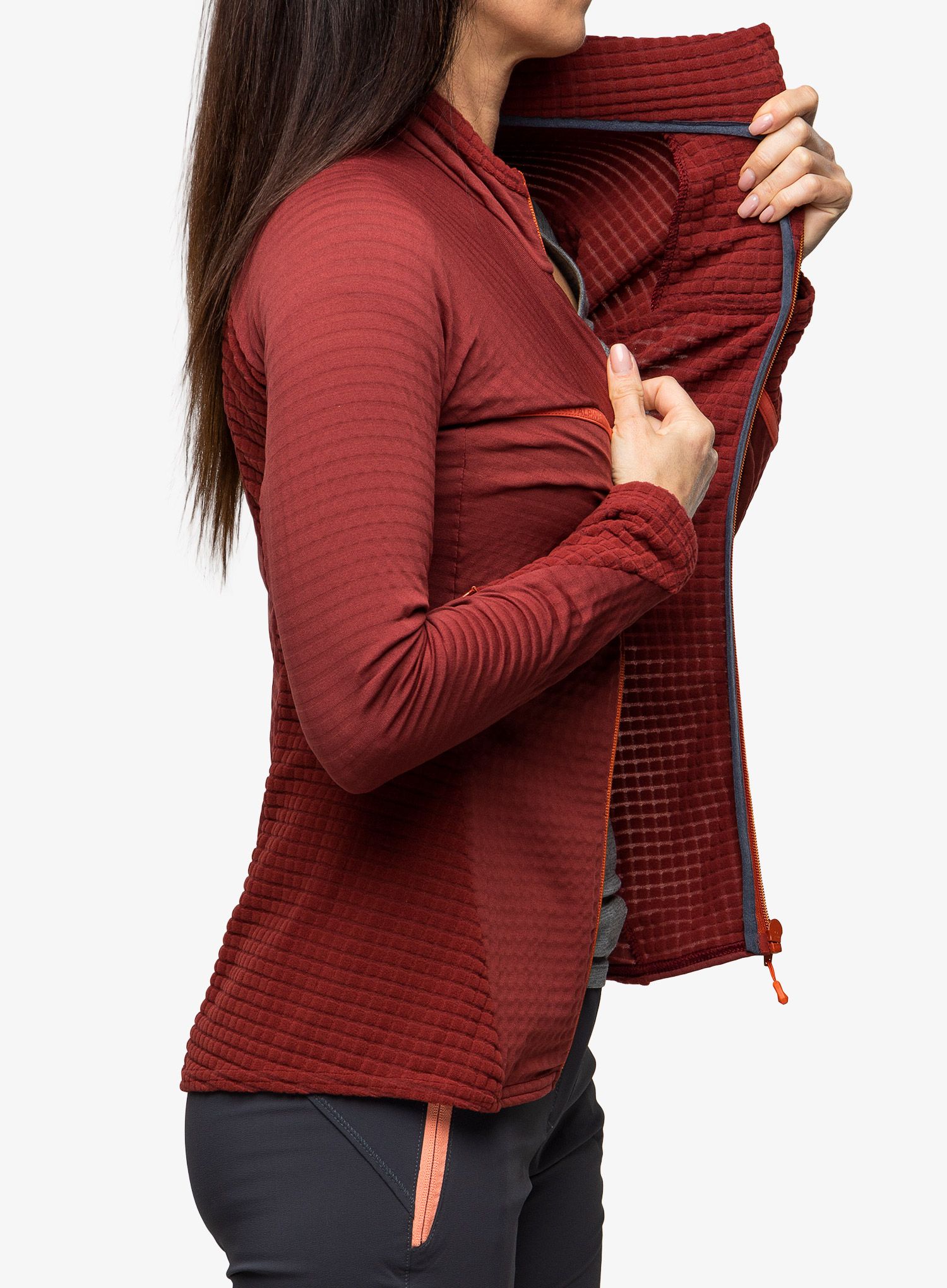 Dámská mikina na zip Direct Alpine Aura Light Lady - palisander