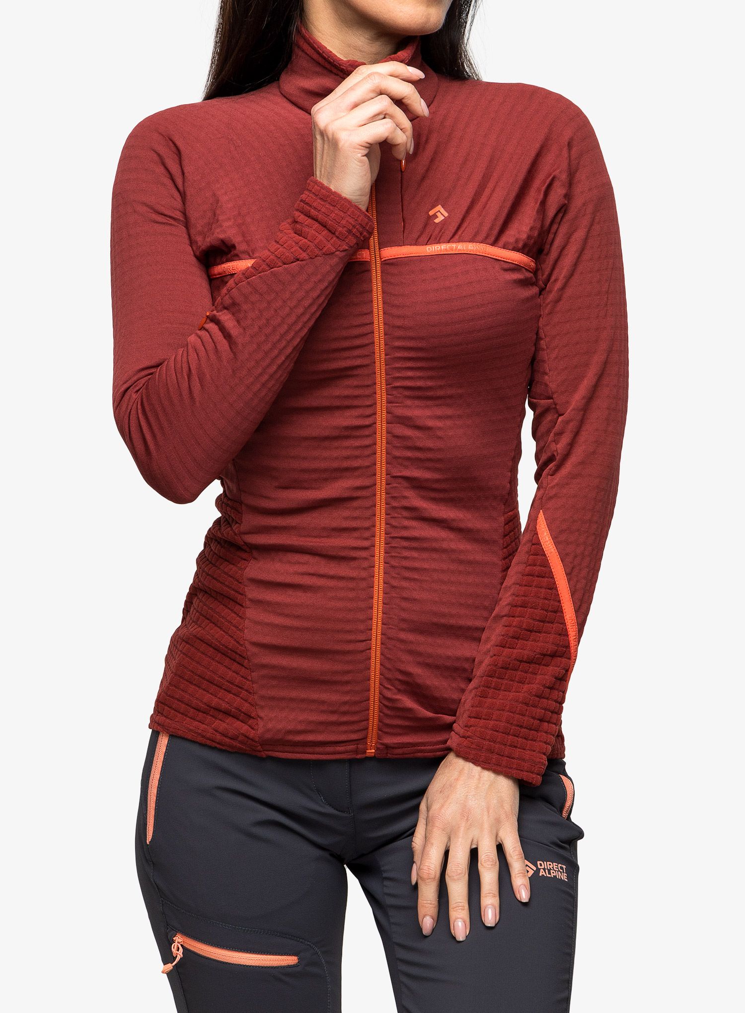 Dámská mikina na zip Direct Alpine Aura Light Lady - palisander