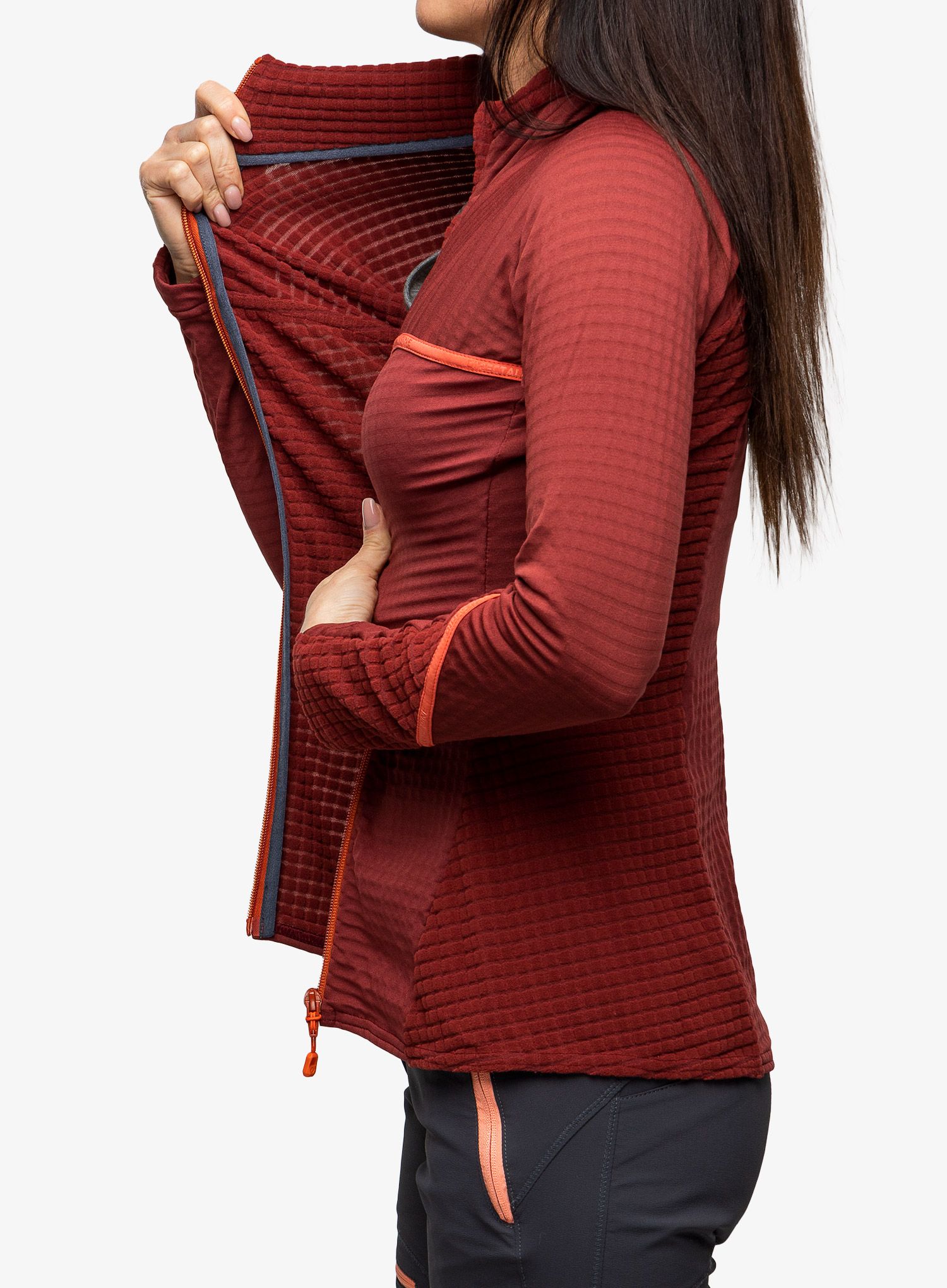 Dámská mikina na zip Direct Alpine Aura Light Lady - palisander