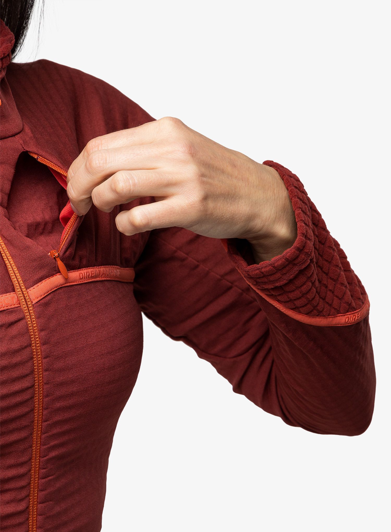 Dámská mikina na zip Direct Alpine Aura Light Lady - palisander