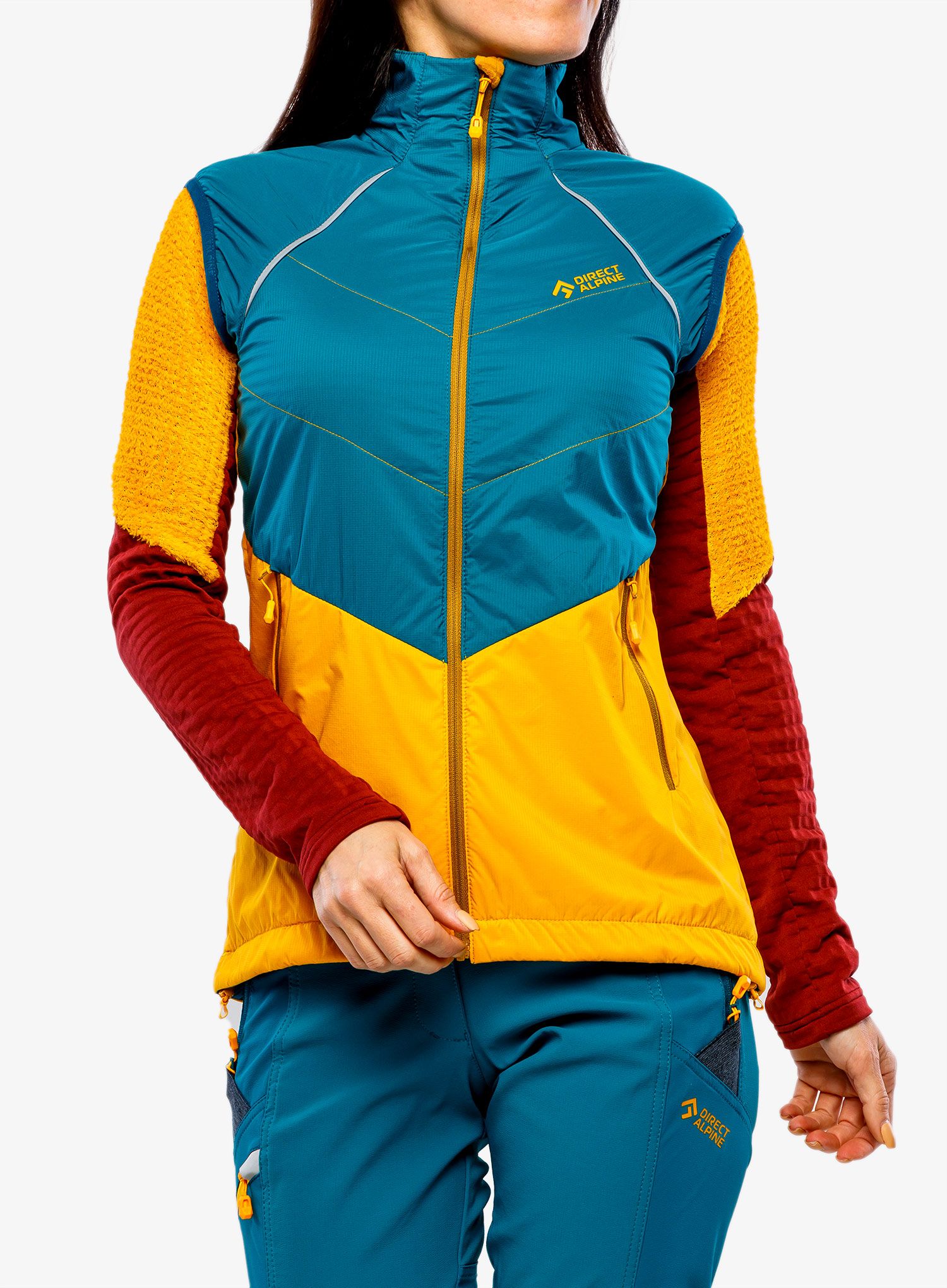 Vesta dámská Direct Alpine Bora Vest Lady - emerald/mango