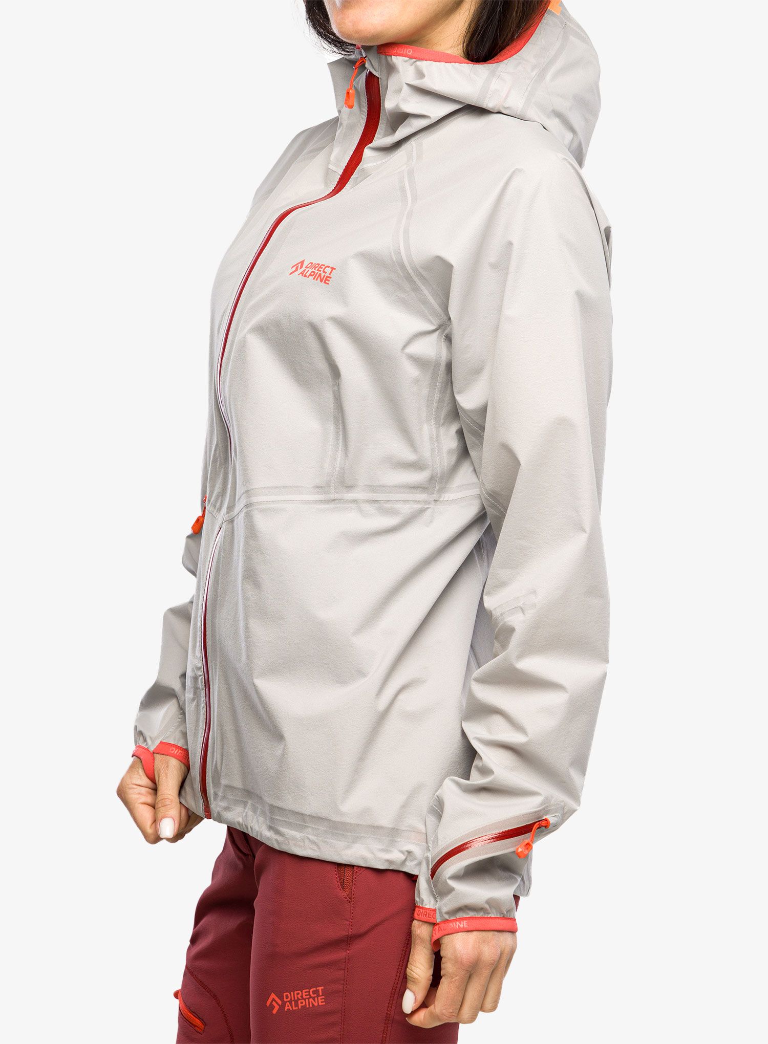 Dámská nepromokavá bunda s membránou Direct Alpine Cyclone Lady - grey/palisander