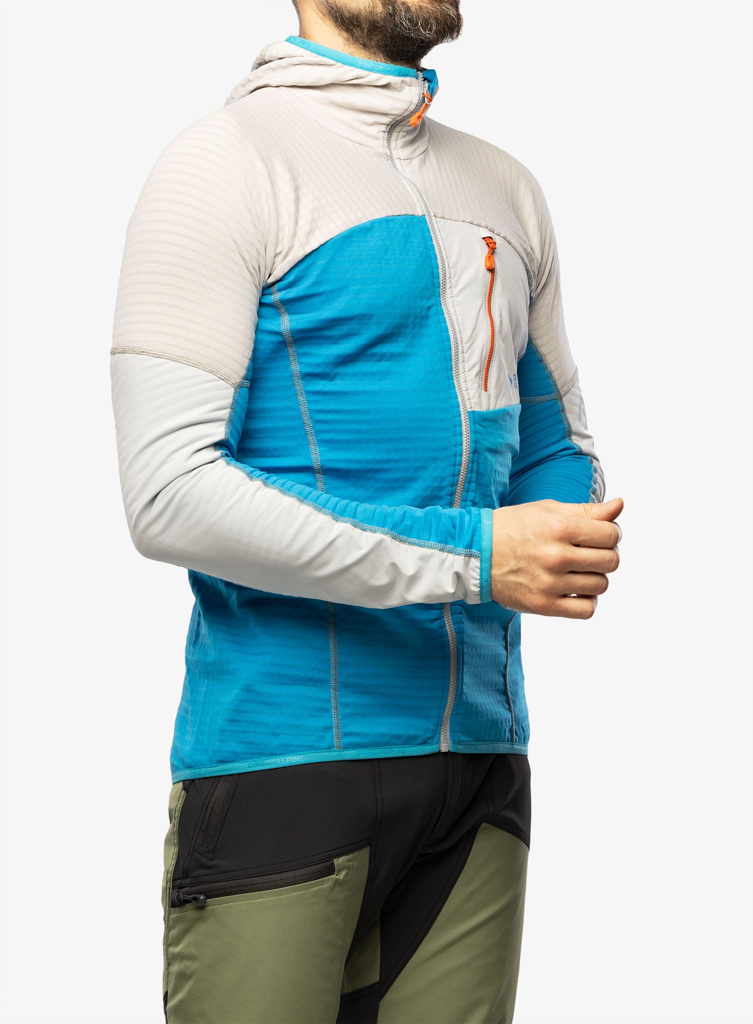 Mikina s kapucí Direct Alpine Dragon  - ocean/grey