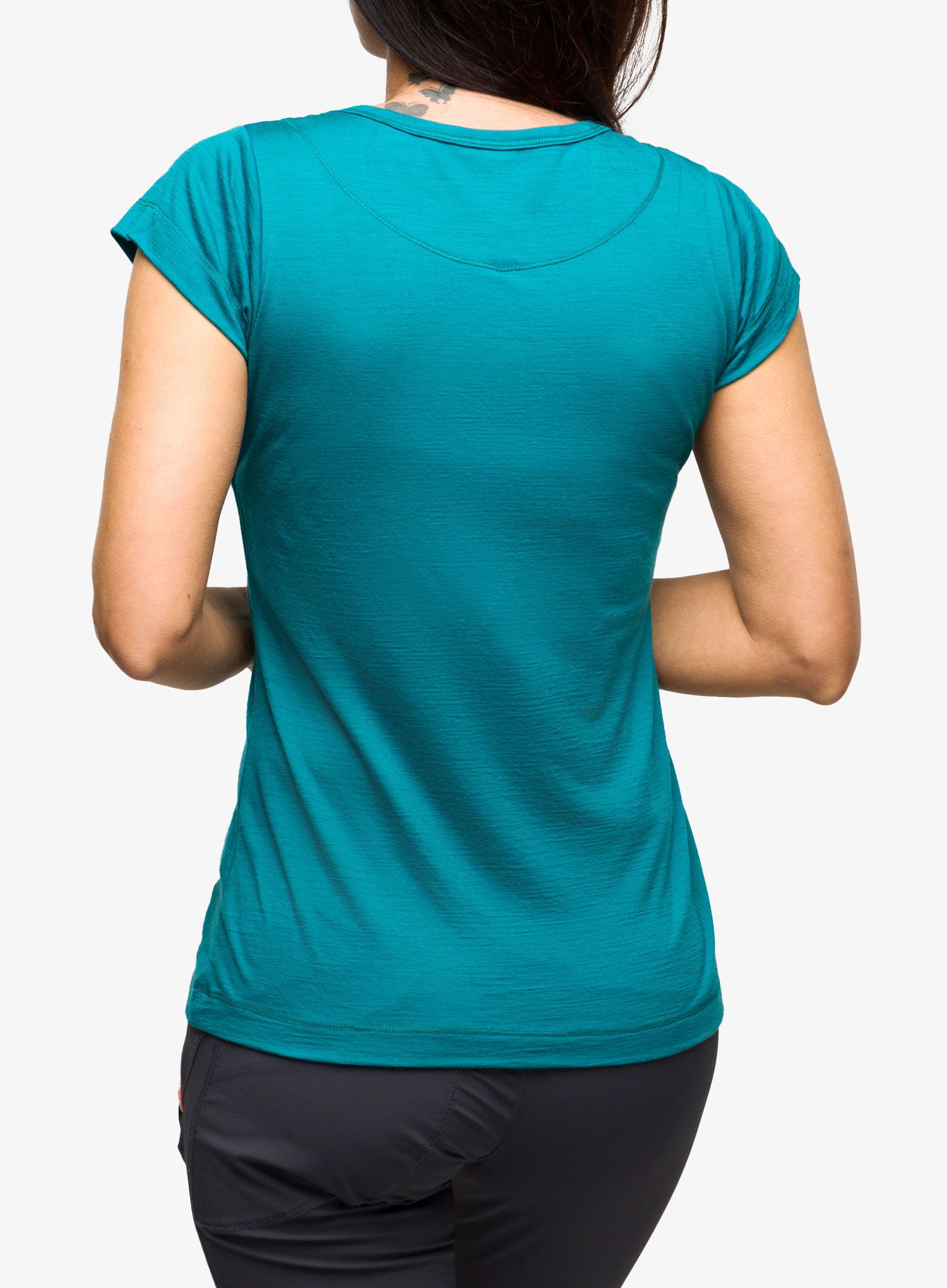 Merino triko dámské Direct Alpine Furry Lady - emerald/hillside