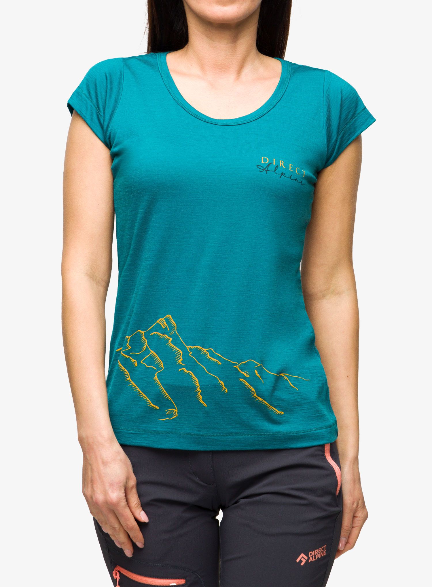 Merino triko dámské Direct Alpine Furry Lady - emerald/hillside