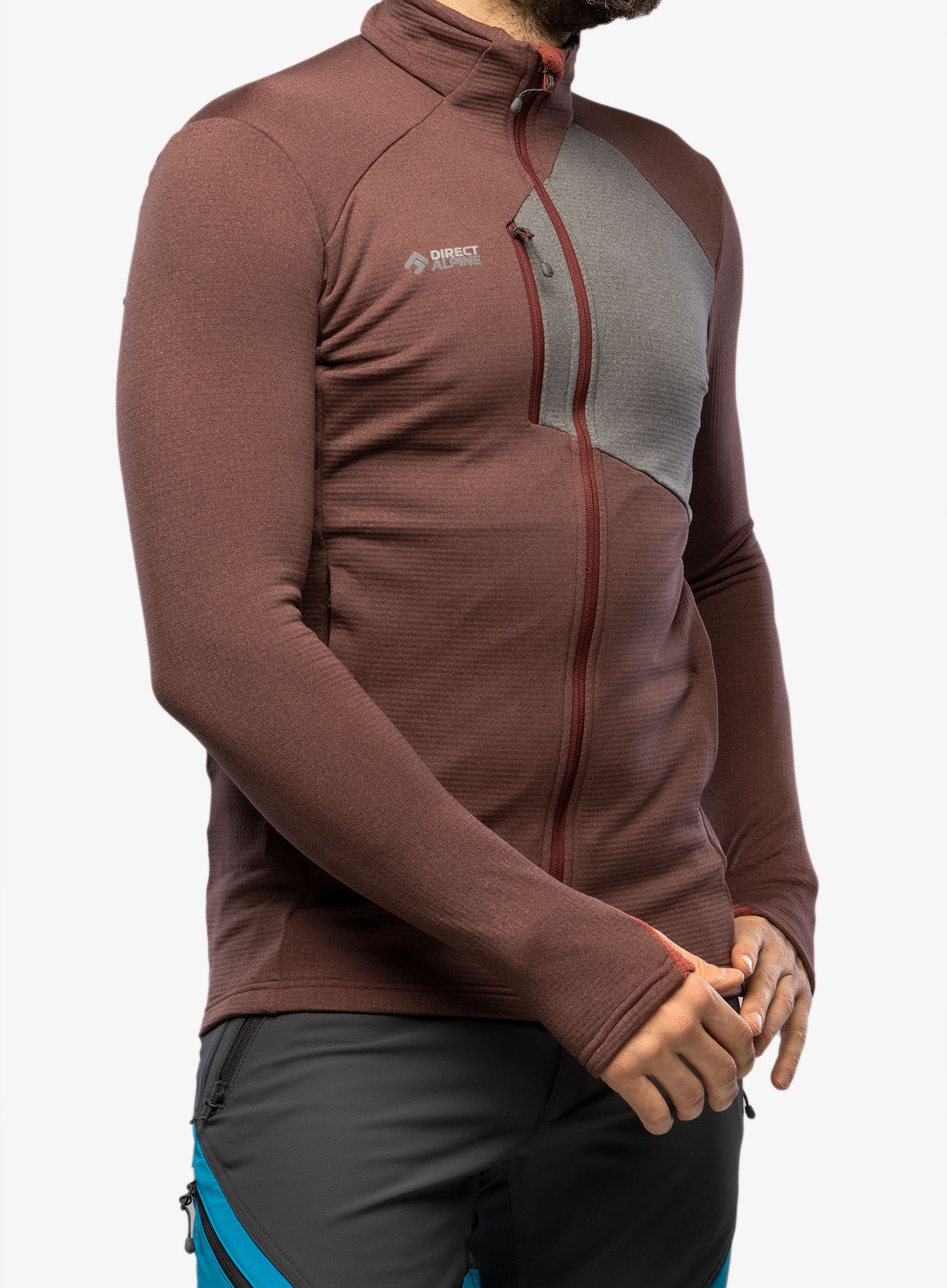 Rozepínací mikina Direct Alpine Mallet - palisander