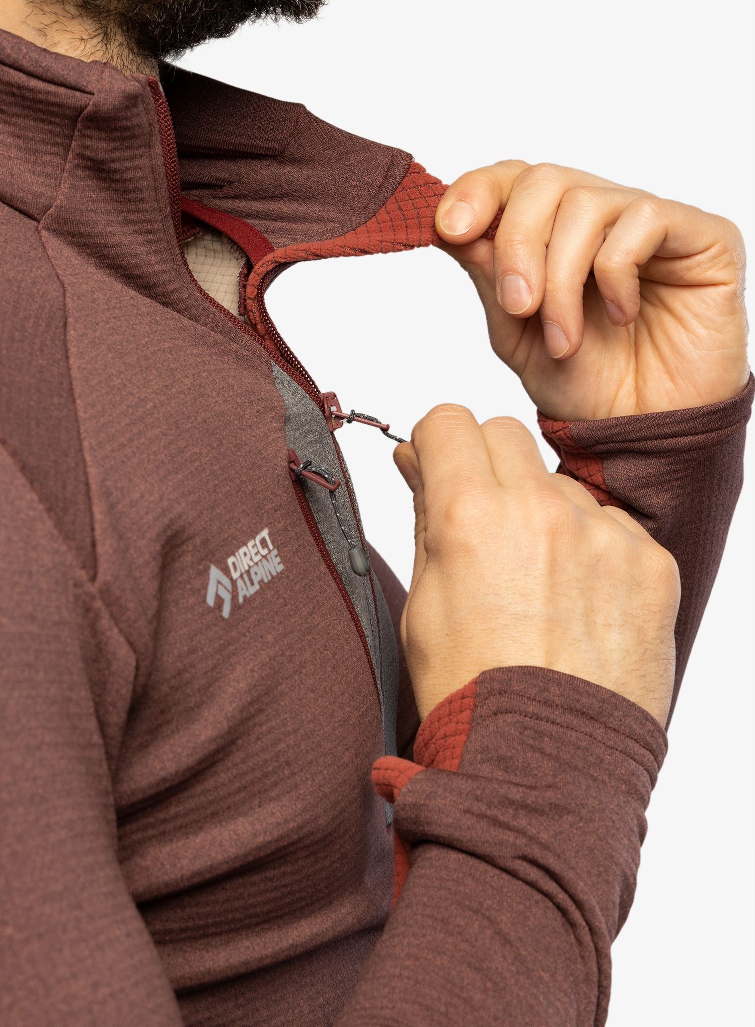 Rozepínací mikina Direct Alpine Mallet - palisander