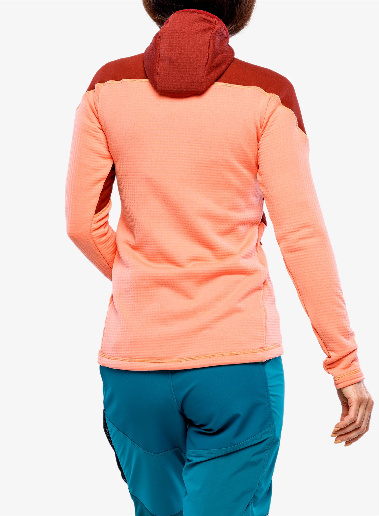 Dámská mikina s kapucí Direct Alpine Sakura Tech Lady - palisander/coral