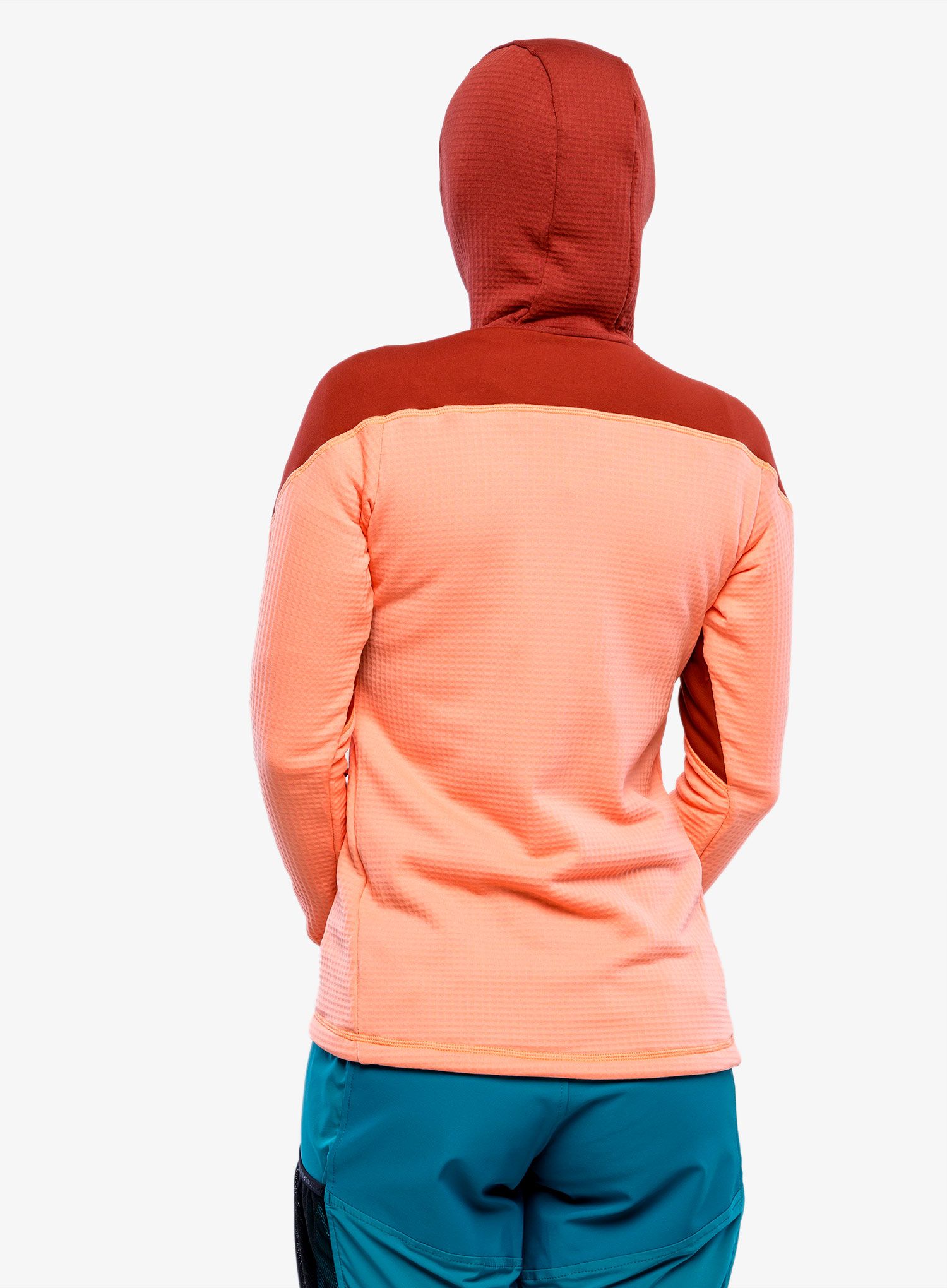 Dámská mikina s kapucí Direct Alpine Sakura Tech Lady - palisander/coral