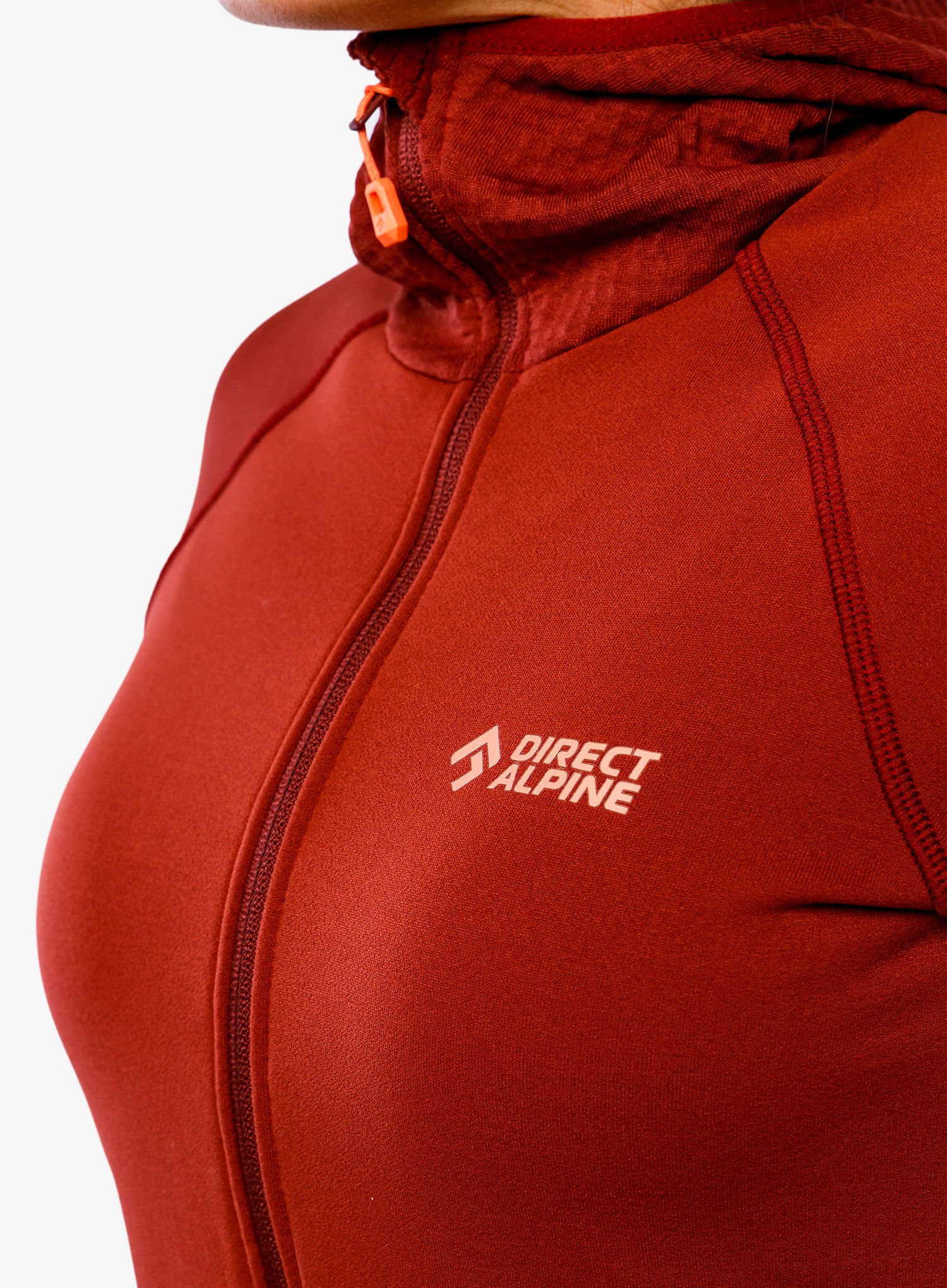 Dámská mikina s kapucí Direct Alpine Sakura Tech Lady - palisander/coral
